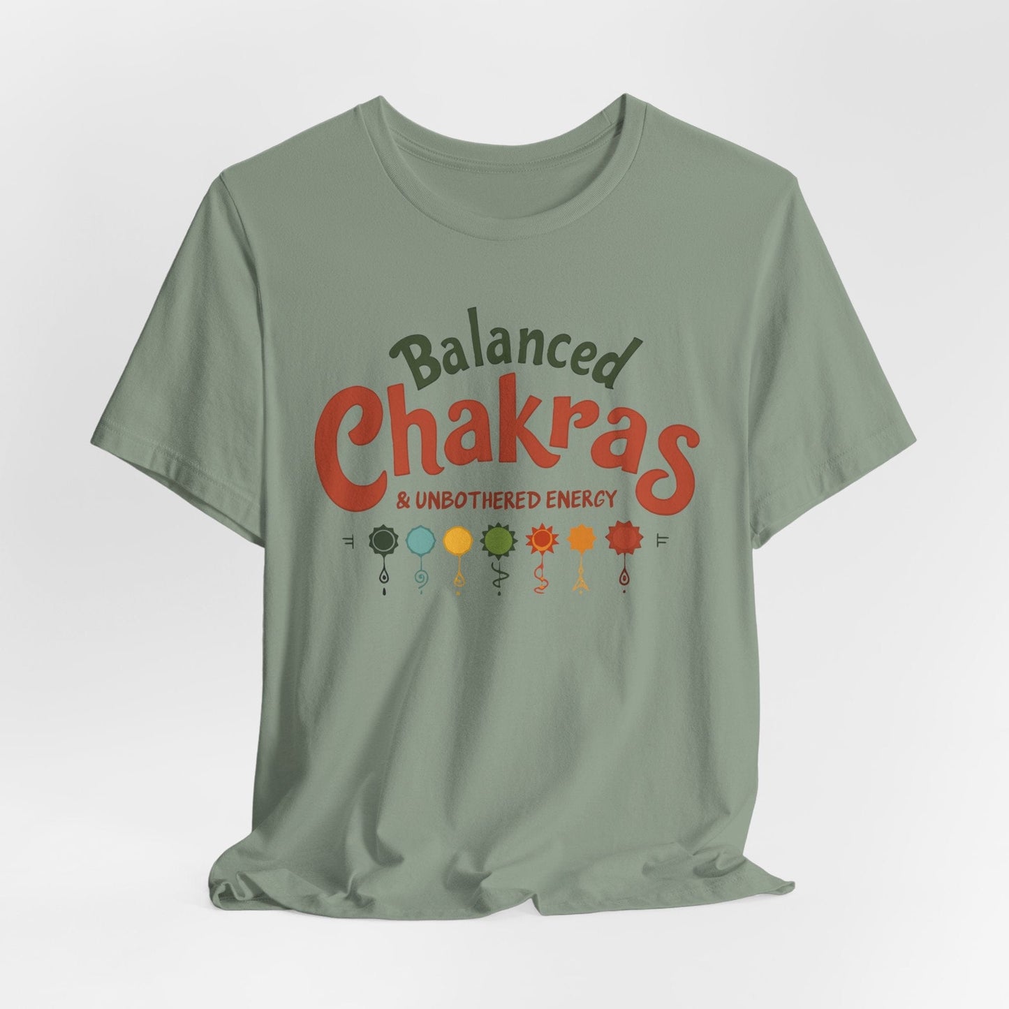 Balanced Chakras Short Sleeve Tee | Mindful Energy Design