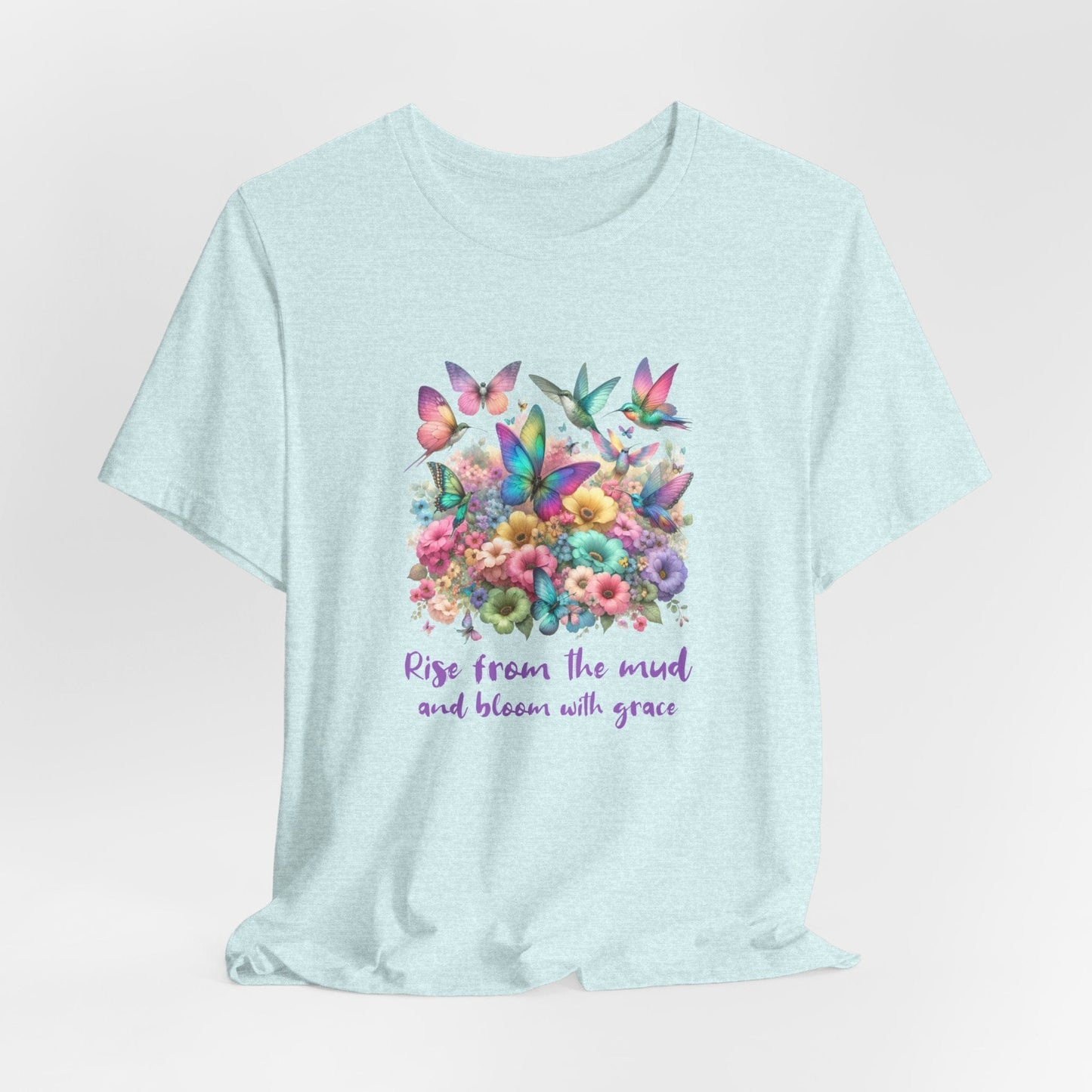 Rise from the Mud Butterfly Tee - Inspirational Unisex Jersey T-Shirt