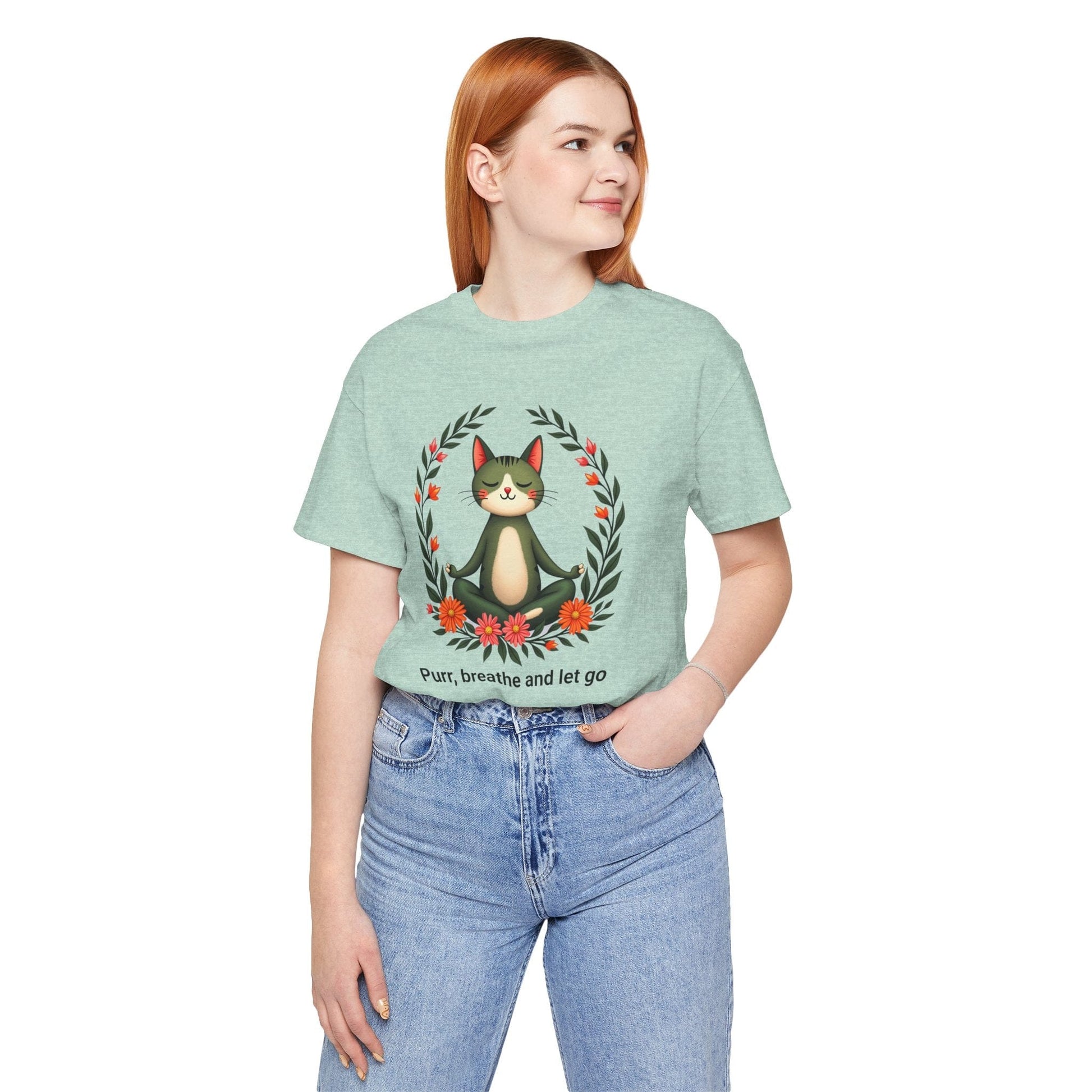 Cat Yoga Tee | Fun & Relaxing Design for Cat Lovers