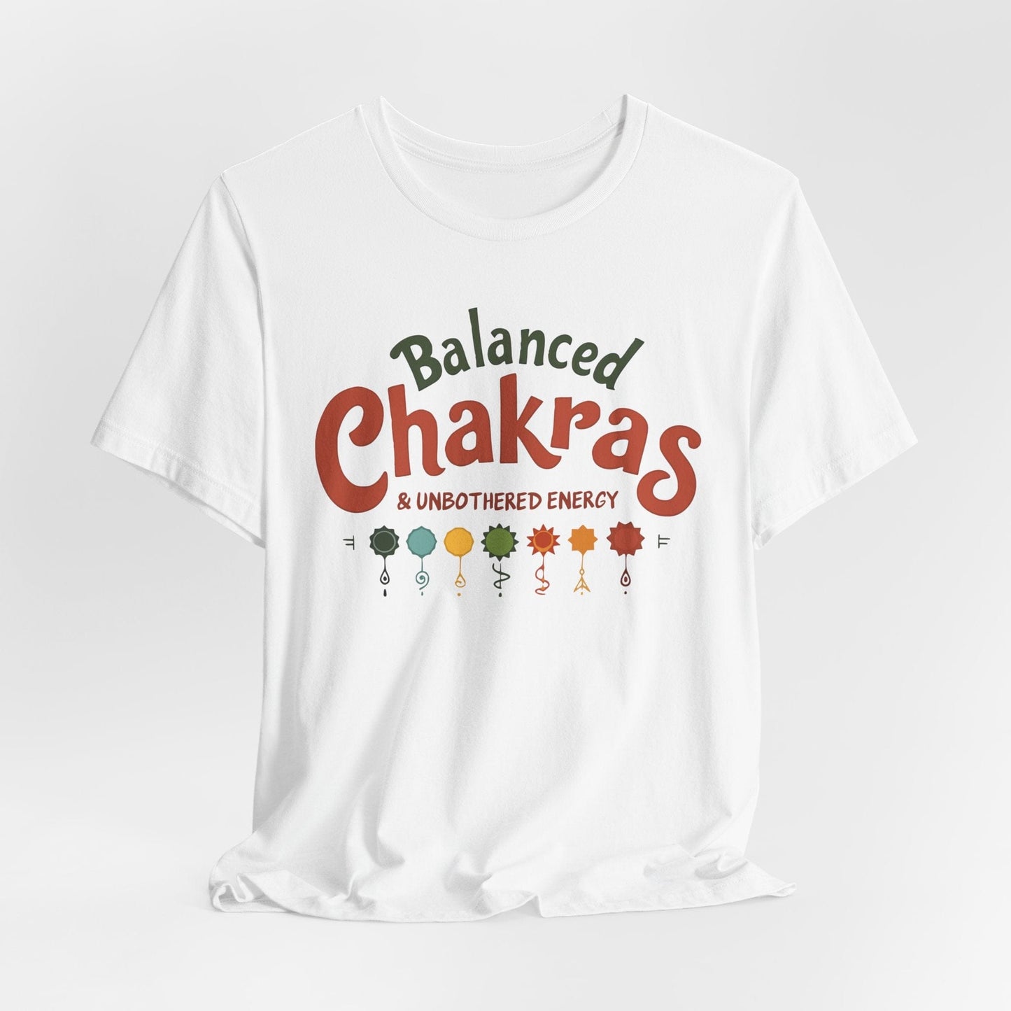 Balanced Chakras Short Sleeve Tee | Mindful Energy Design