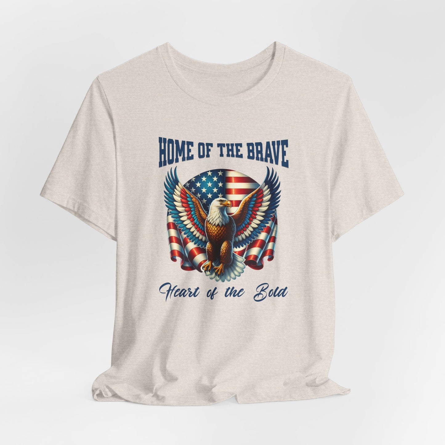 Home of the Brave Eagle Tee - Patriotic Unisex Short Sleeve Shirt