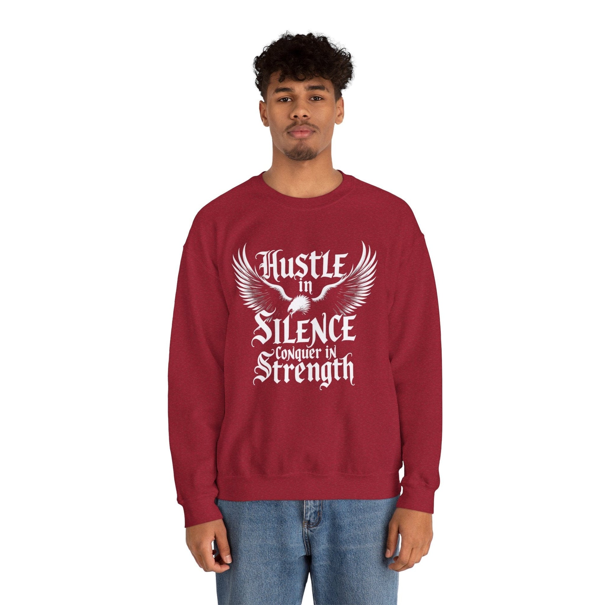 Inspirational Hustle Crewneck Sweatshirt | Motivational & Cozy

