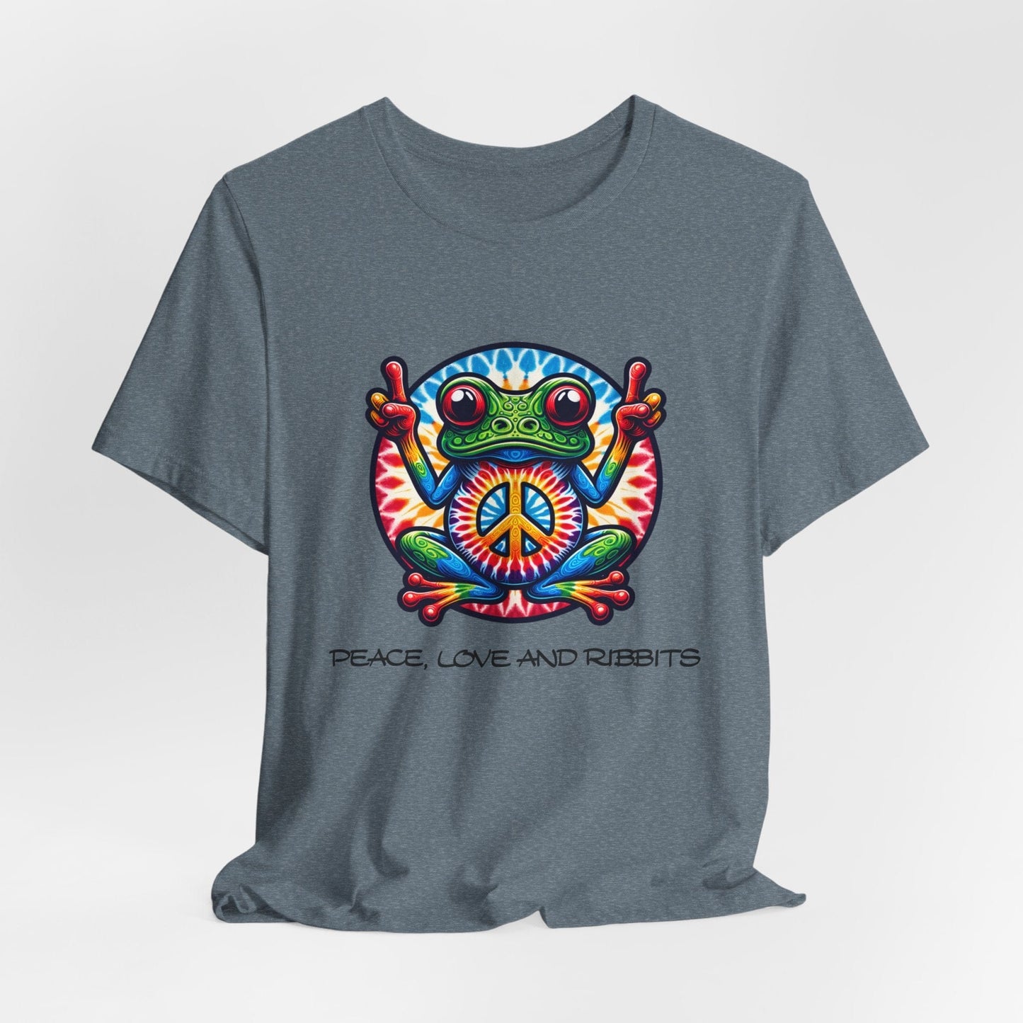 Peace, Love, and Ribbits Unisex Tee | Fun & Comfortable Design