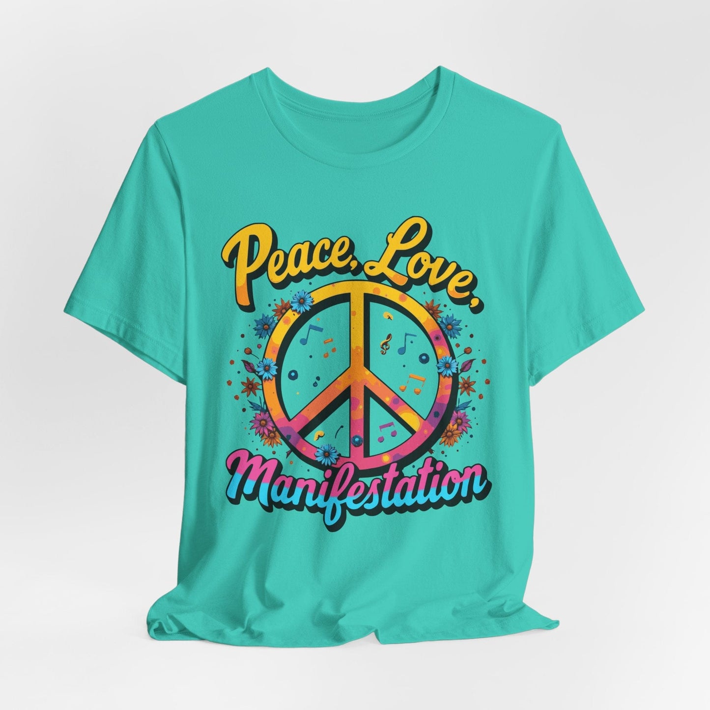Peace Love Manifestation T-Shirt | Unisex Jersey | Inspirational