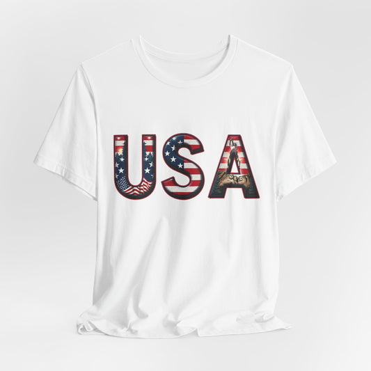 Patriotic USA Graphic T-Shirt - Unisex Short Sleeve Shirt