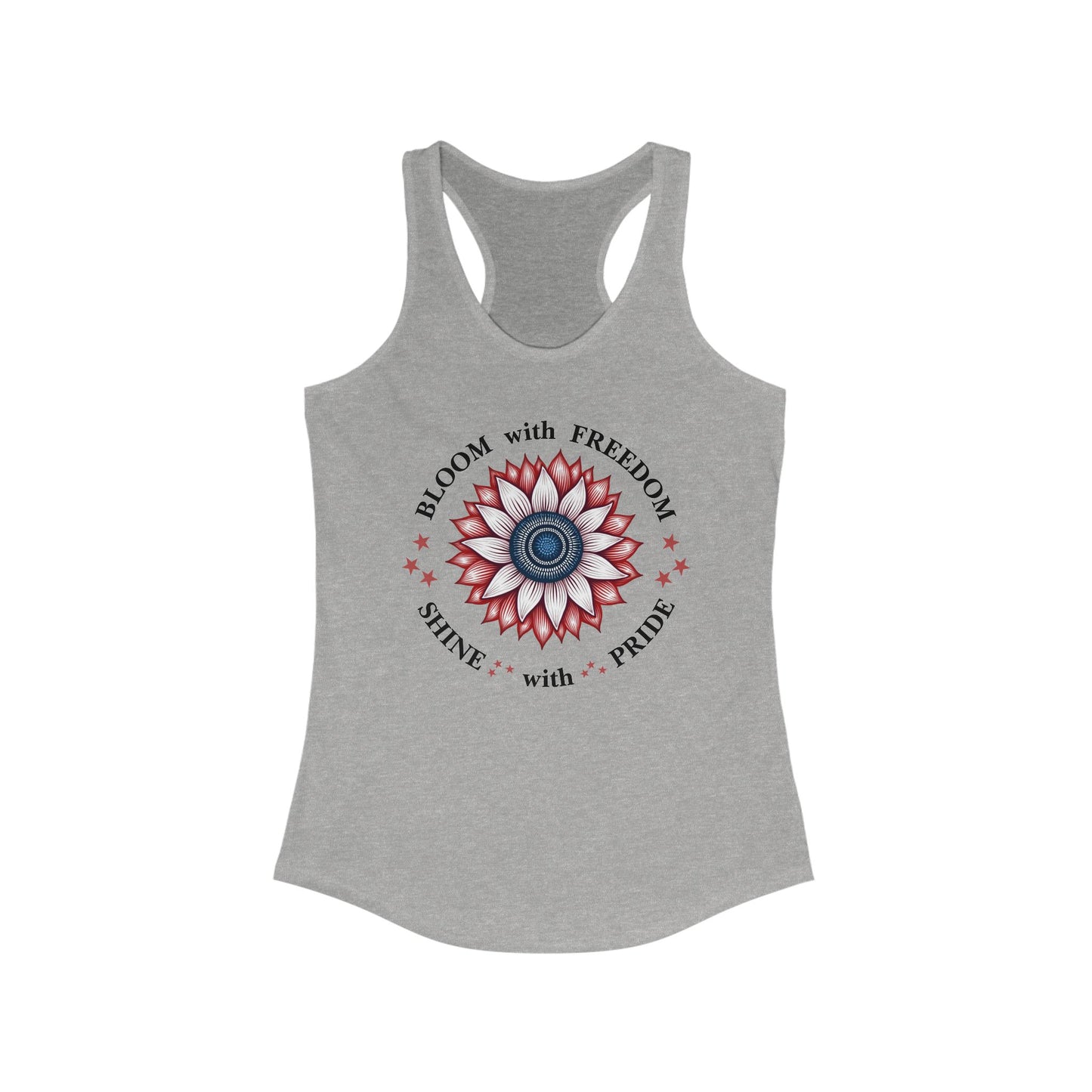 Bloom with Freedom Women's Racerback Tank Top