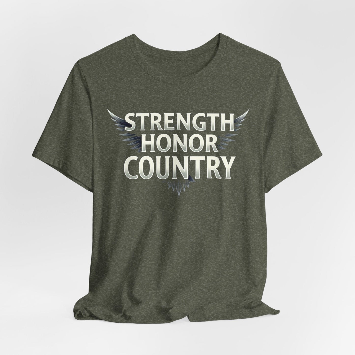 Strength, Honor, Country Motivational Military T-Shirt | Proud