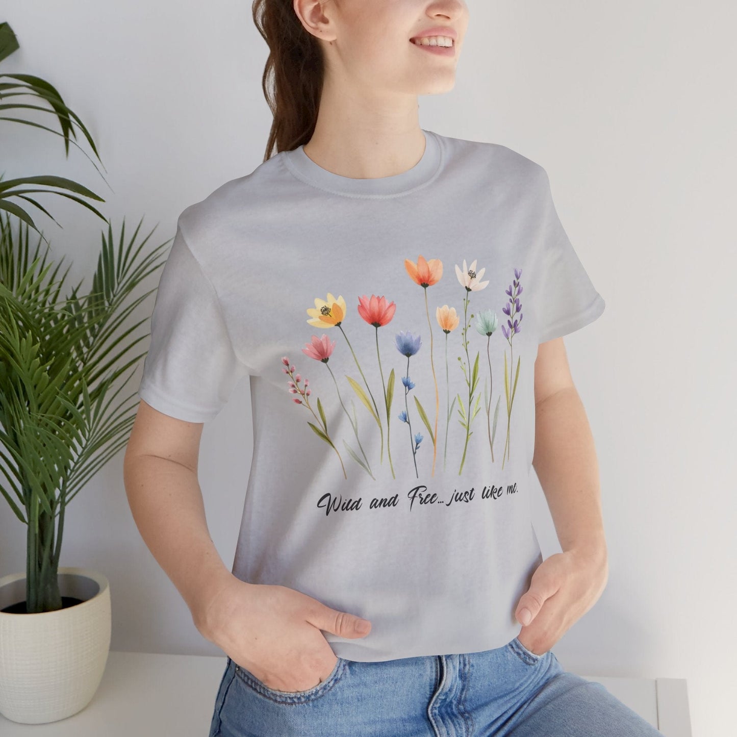 Wildflower Garden Unisex Tee - Floral Short Sleeve Shirt