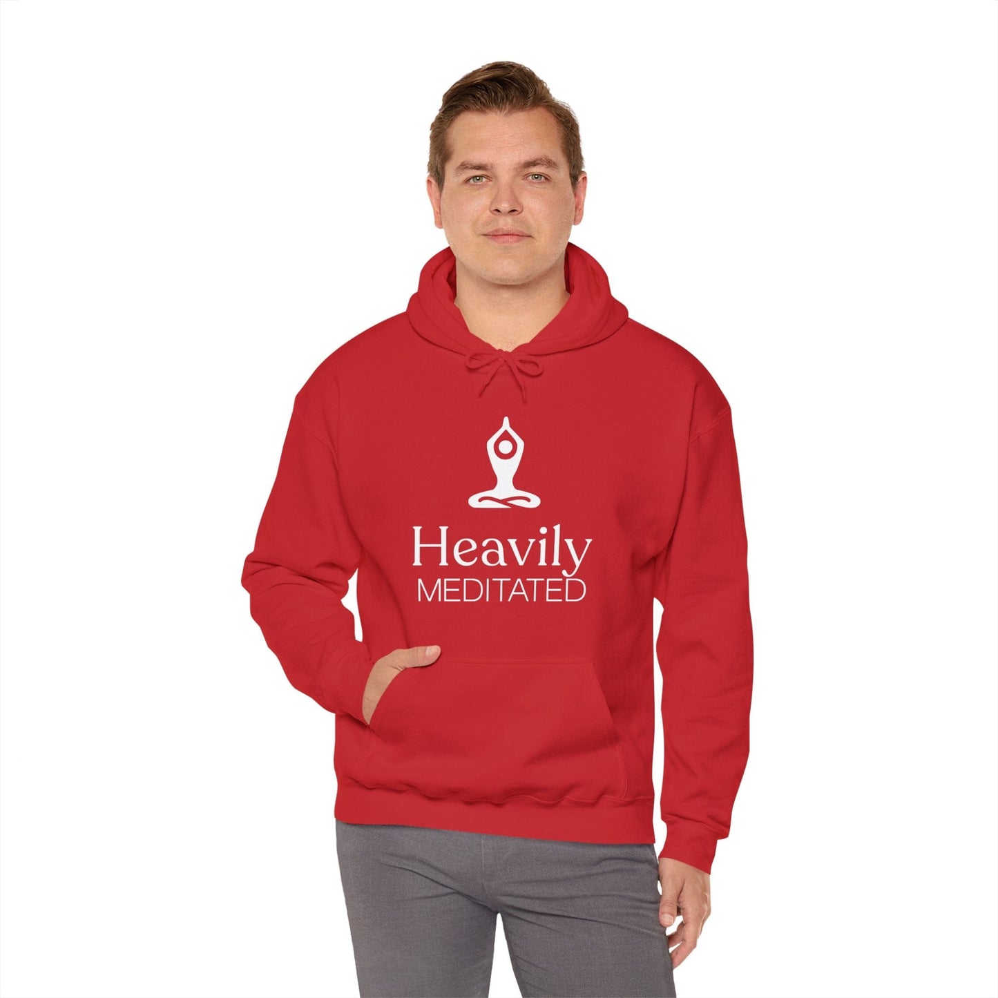 Heavily Meditated Unisex Hoodie - Cozy Spiritual Sweatshirt