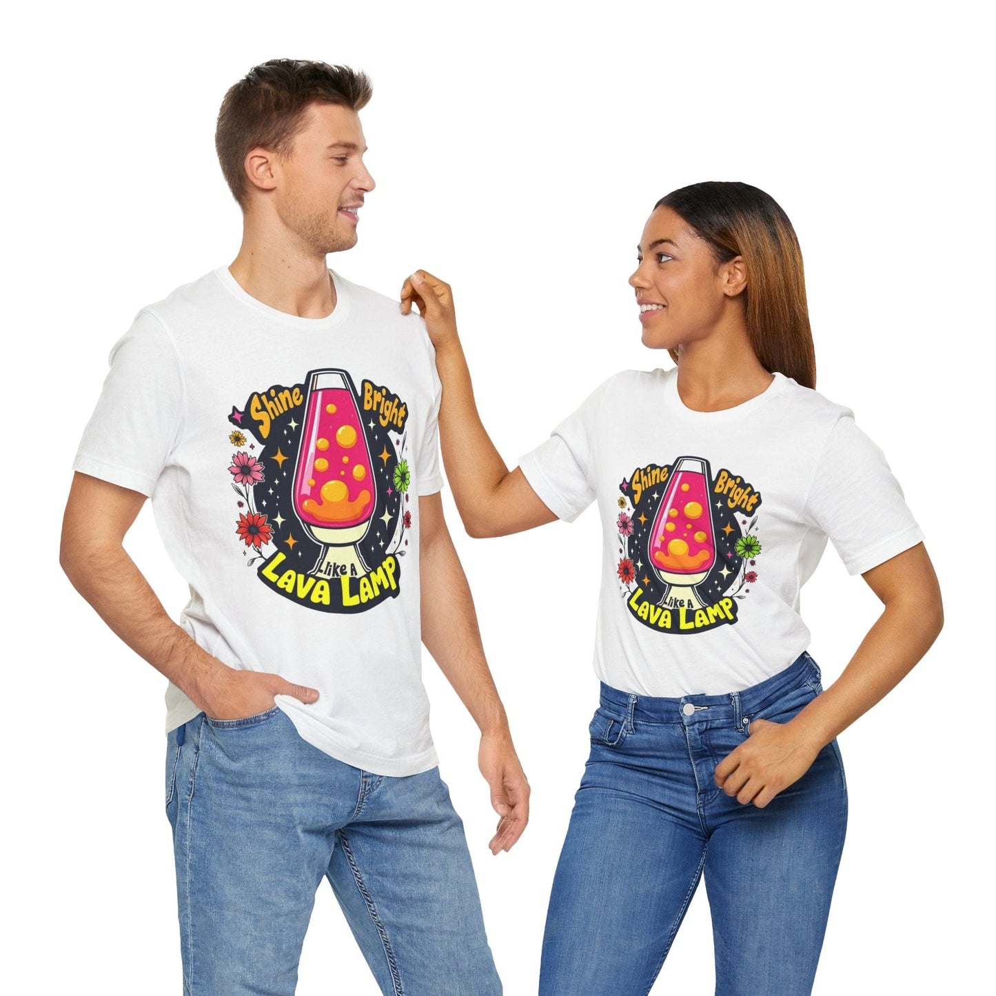 Shine Bright Lava Lamp Unisex Tee | Retro & Vibrant Design