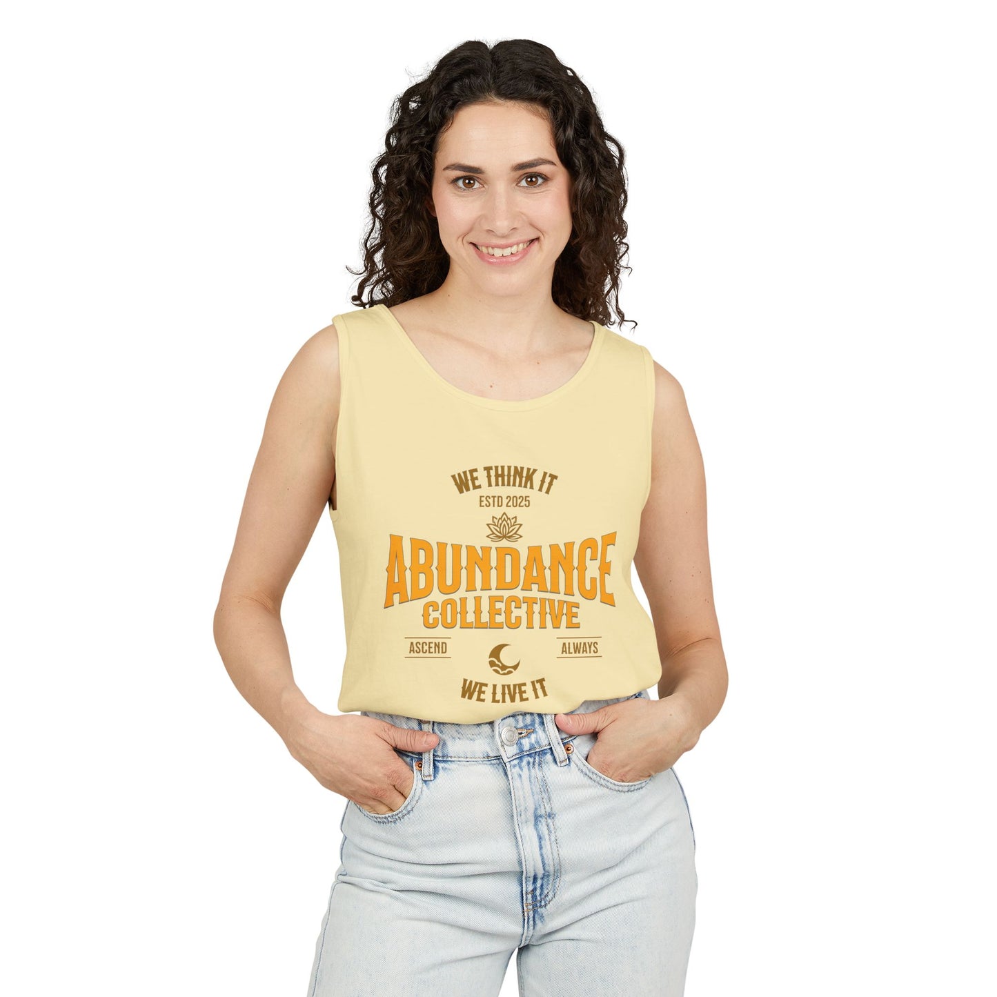 Unisex Abundance Collective Tank Top - We Think It, We Live It