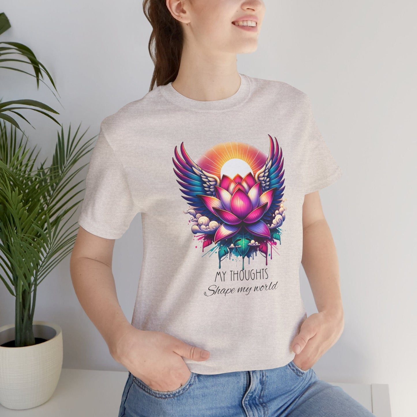 Inspirational Lotus Flower Unisex Jersey Tee