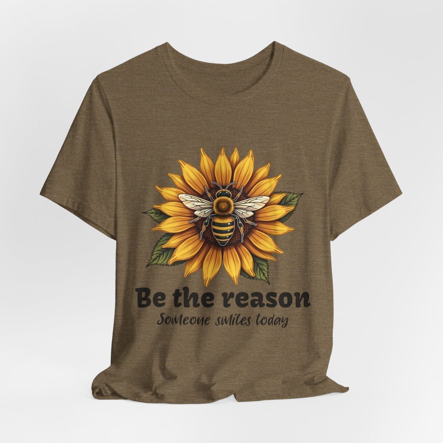 "Be the Reason" Sunflower Unisex Tee | Inspirational Design