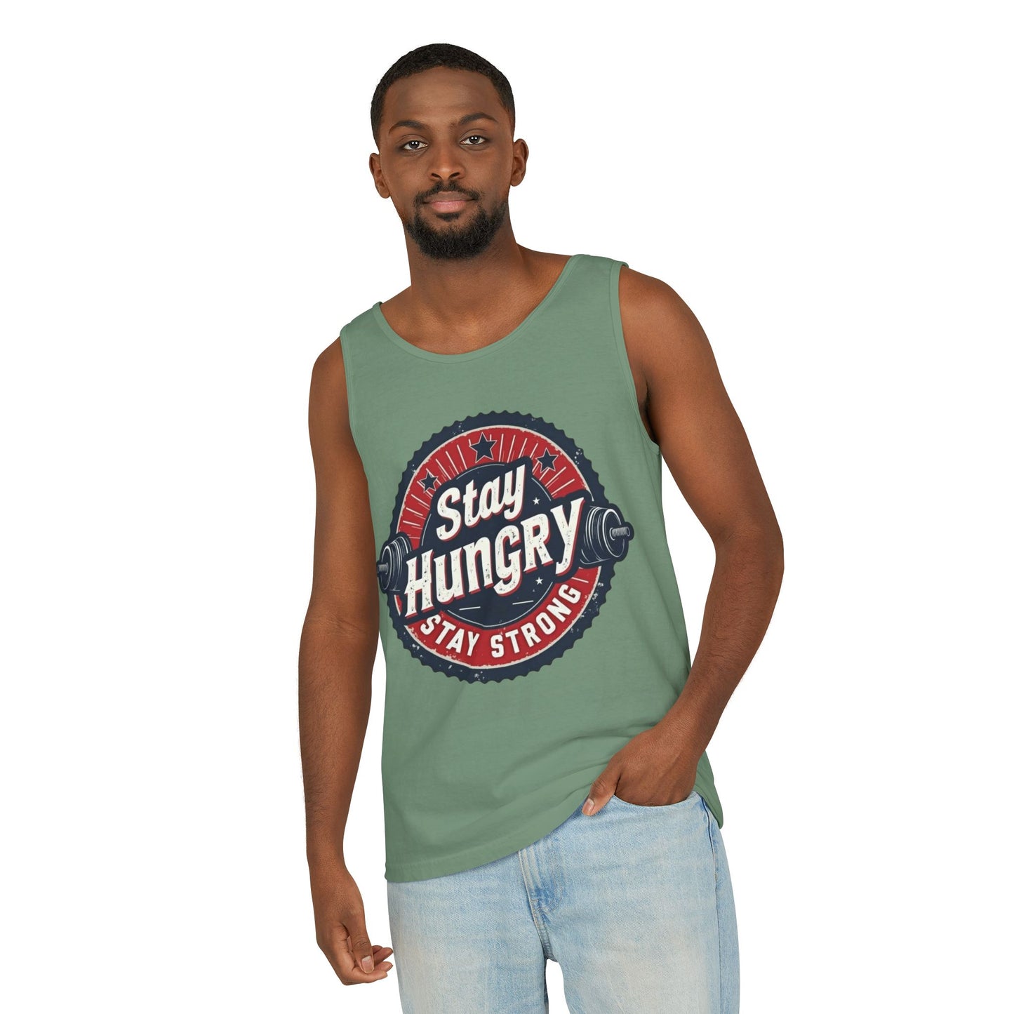 Stay Hungry Unisex Tank Top - Motivational Workout Apparel