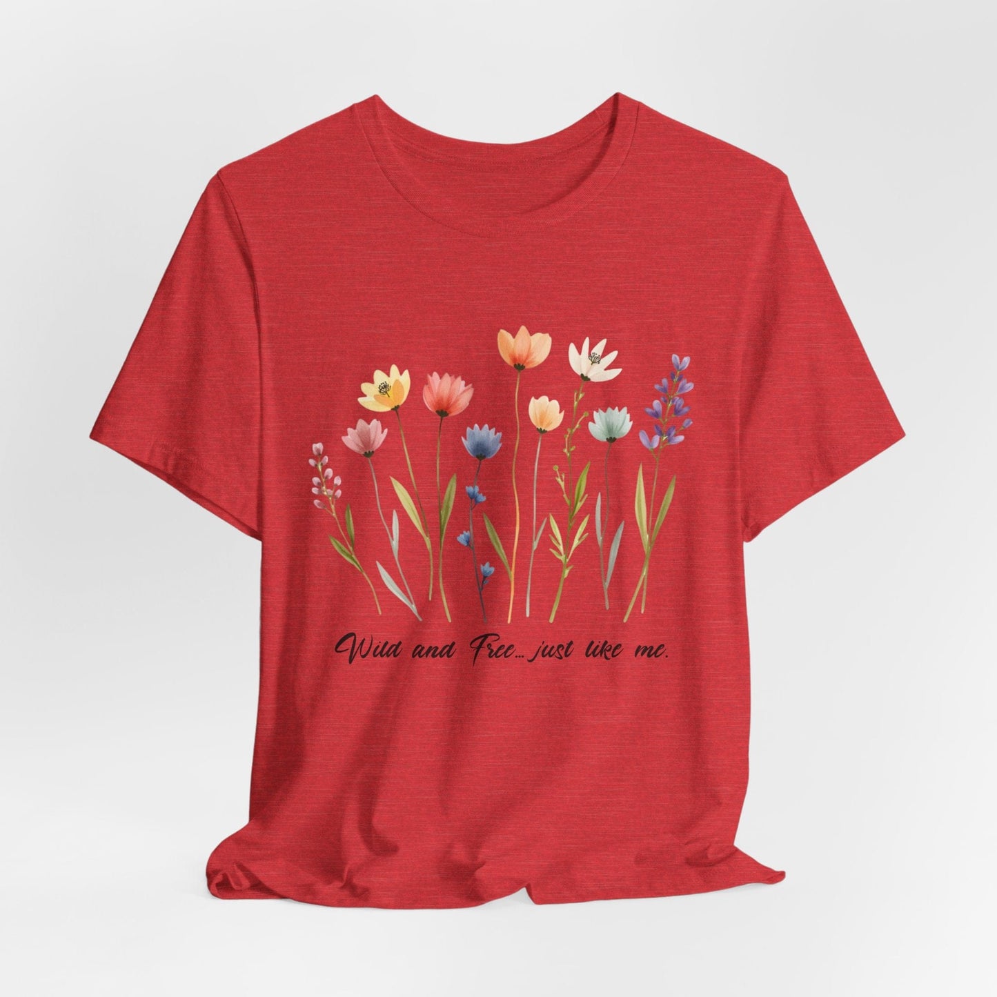 Wildflower Garden Unisex Tee - Floral Short Sleeve Shirt