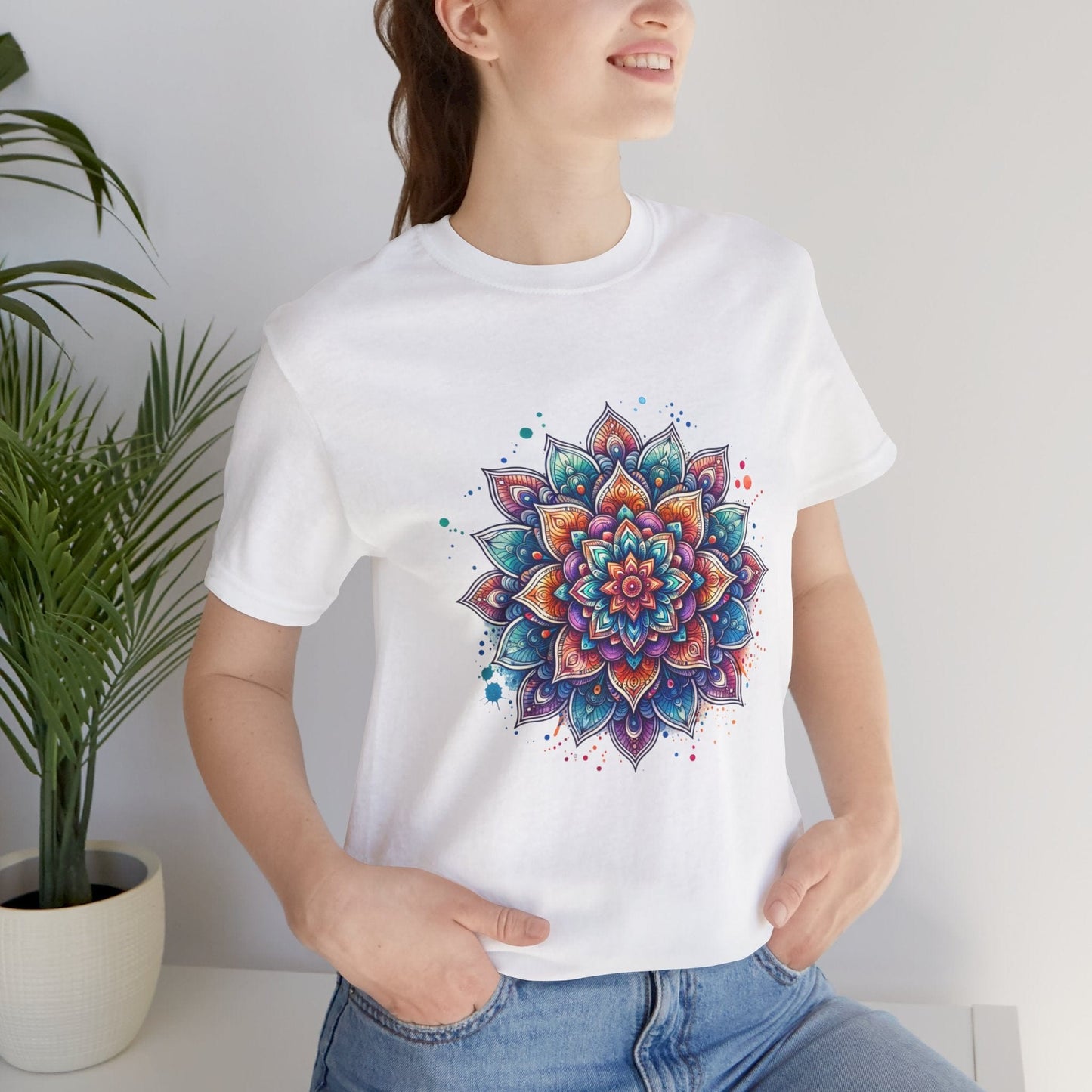 Colorful Mandala Unisex Tee | Vibrant & Peaceful Design