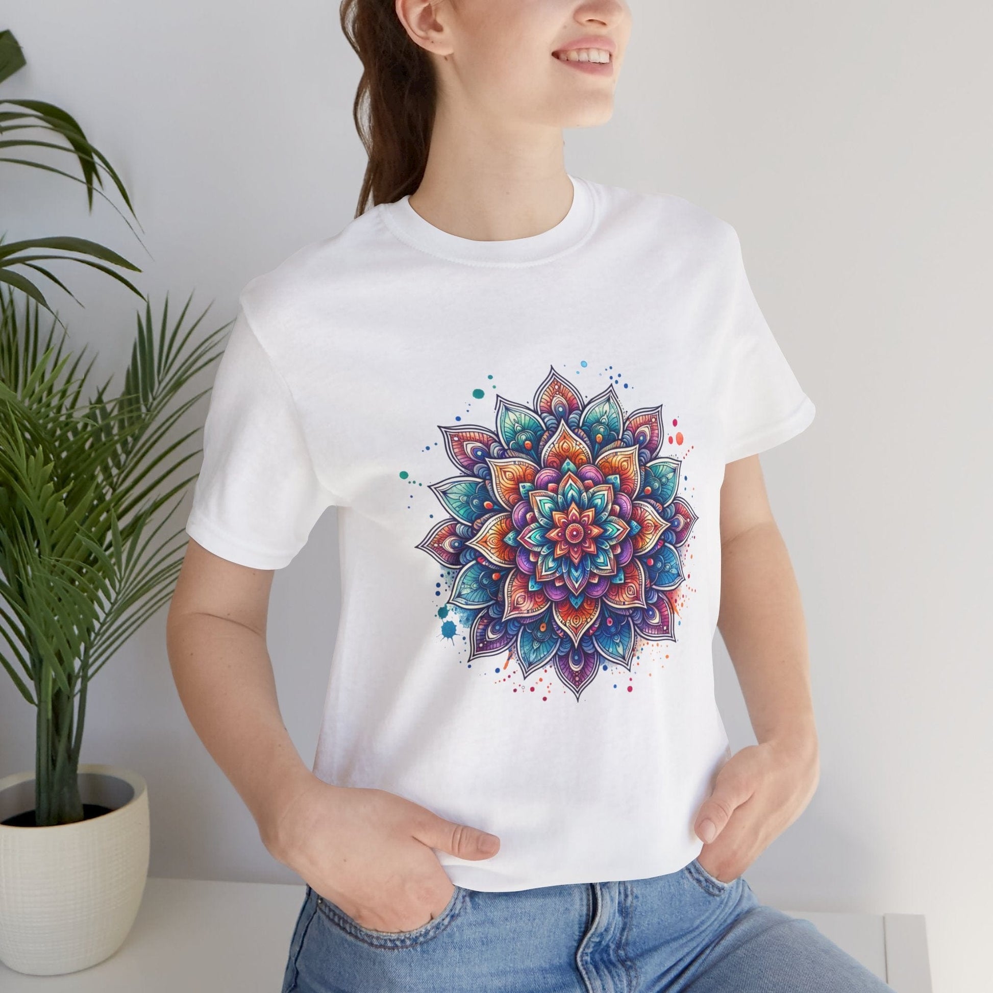 Colorful Mandala Unisex Tee | Vibrant & Peaceful Design