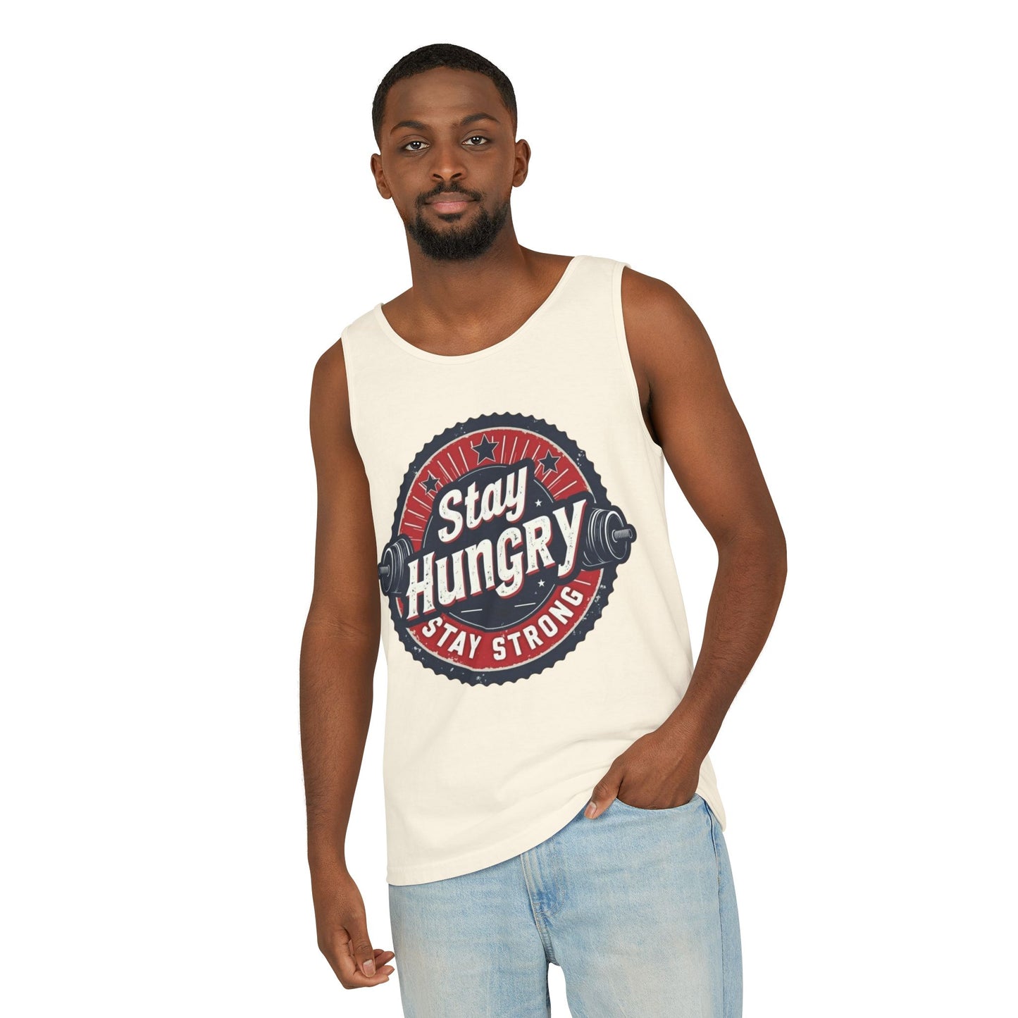 Stay Hungry Unisex Tank Top - Motivational Workout Apparel