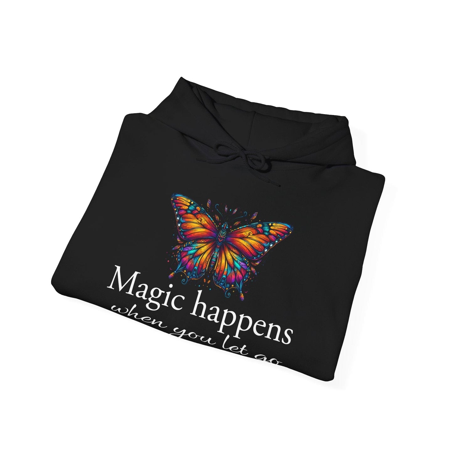 Magic Happens Butterfly Unisex Hooded Sweatshirt