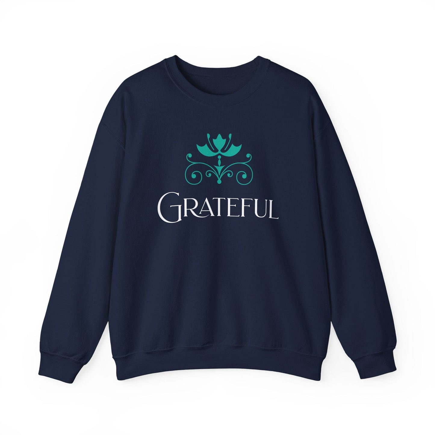 Lotus Crown Relaxed Crewneck Sweatshirt for Comfort and Style