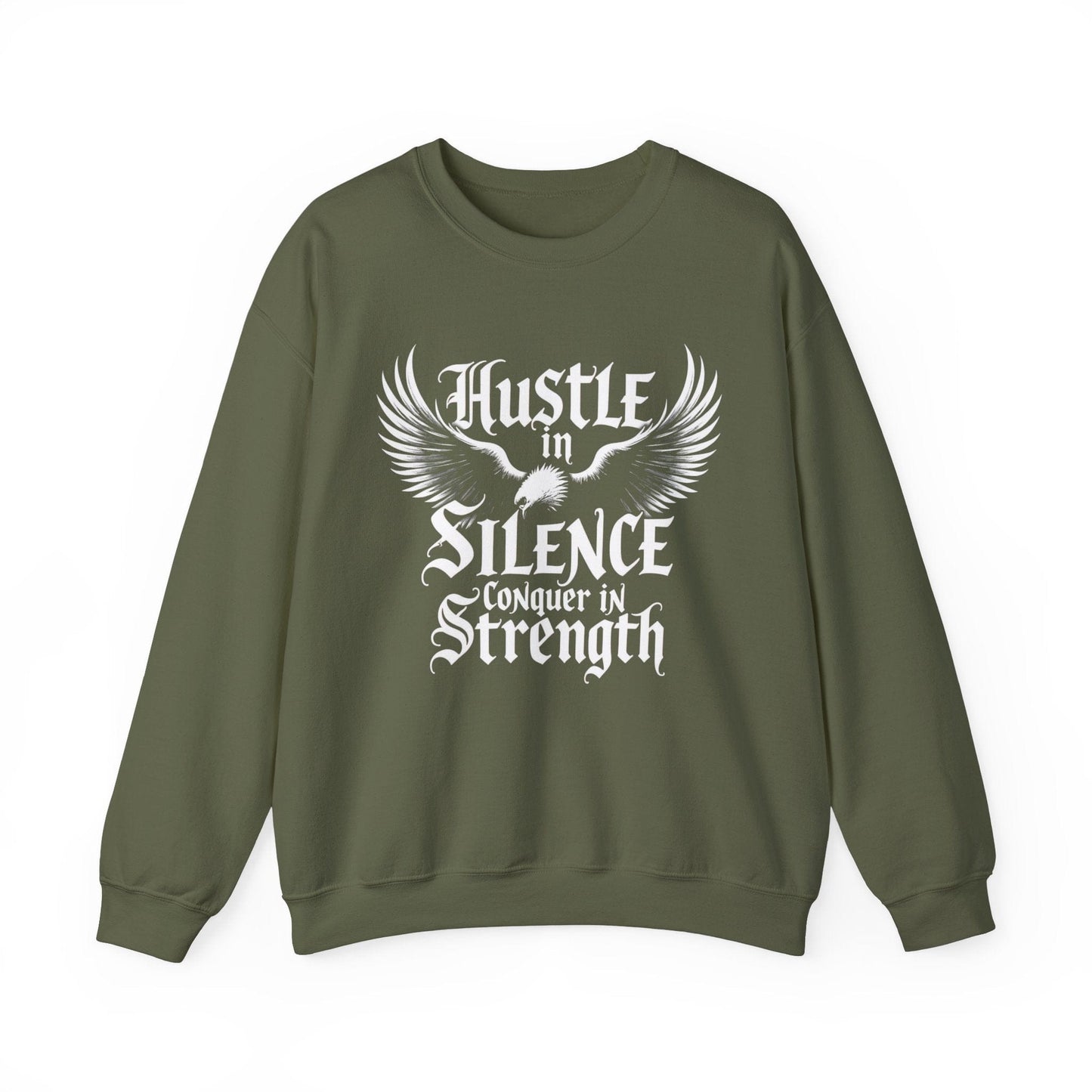 Inspirational Hustle Crewneck Sweatshirt | Motivational & Cozy

