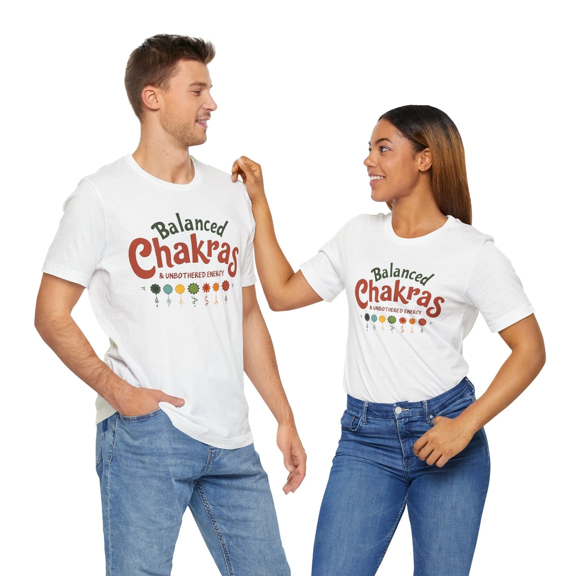 Balanced Chakras Short Sleeve Tee | Mindful Energy Design