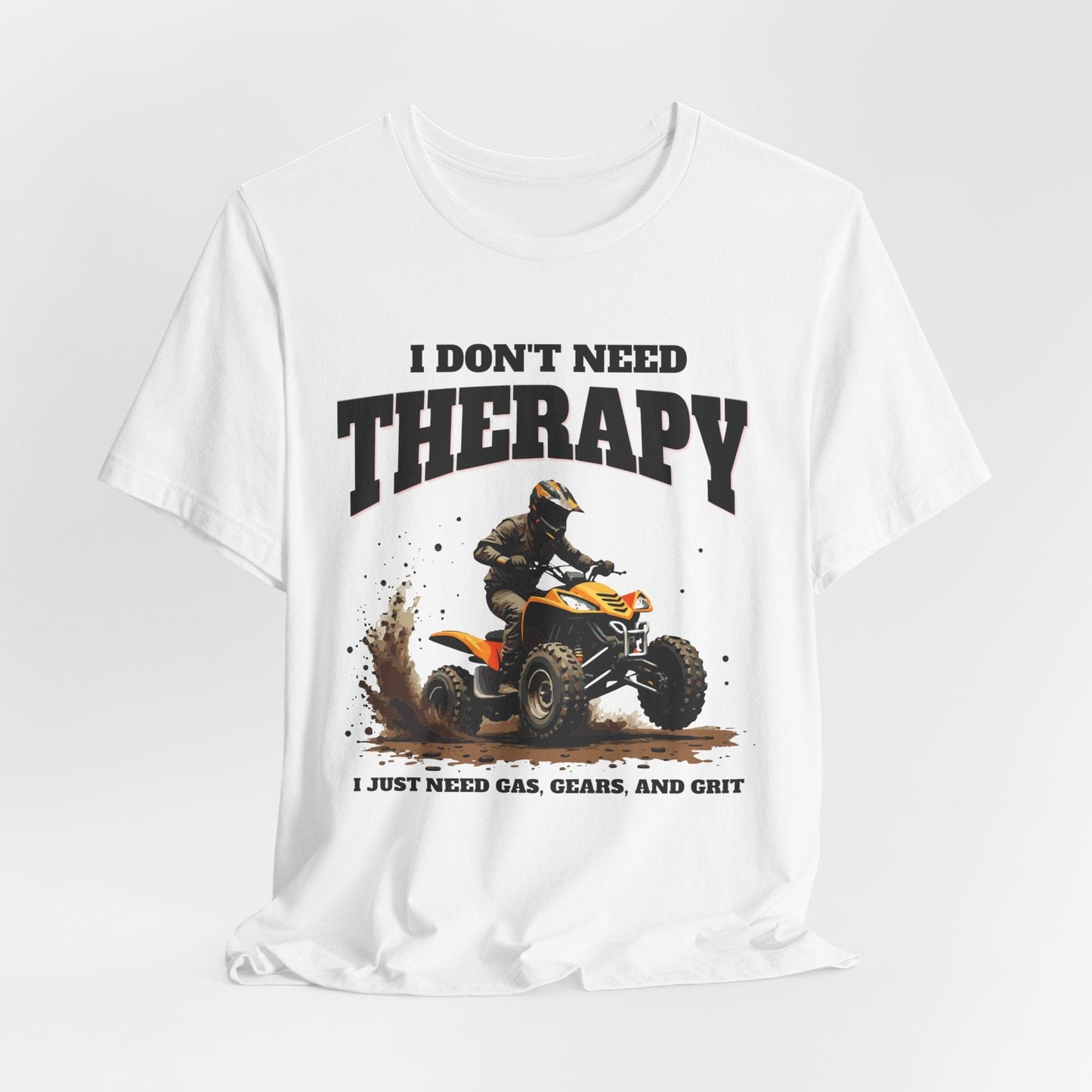 Men's Adventure Therapy T-Shirt- Gas, Gears, and Grit Design