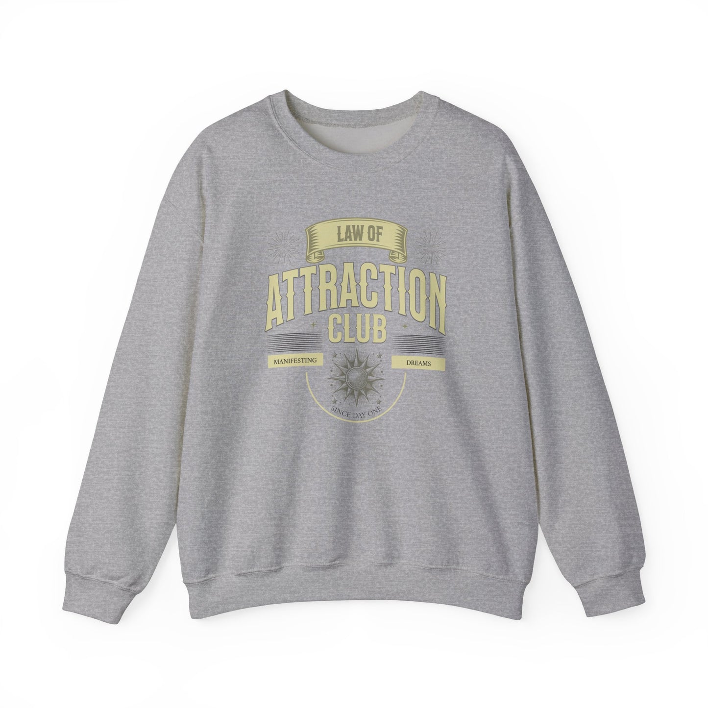 Law of Attraction Club Unisex Heavy Blend Crewneck Sweatshirt - Manifest Your Dreams