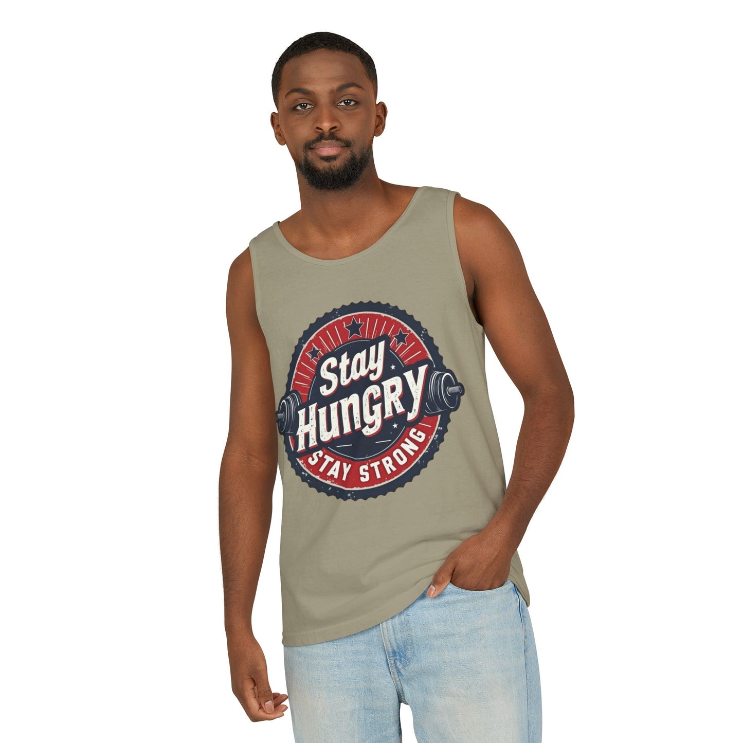 Stay Hungry Unisex Tank Top - Motivational Workout Apparel