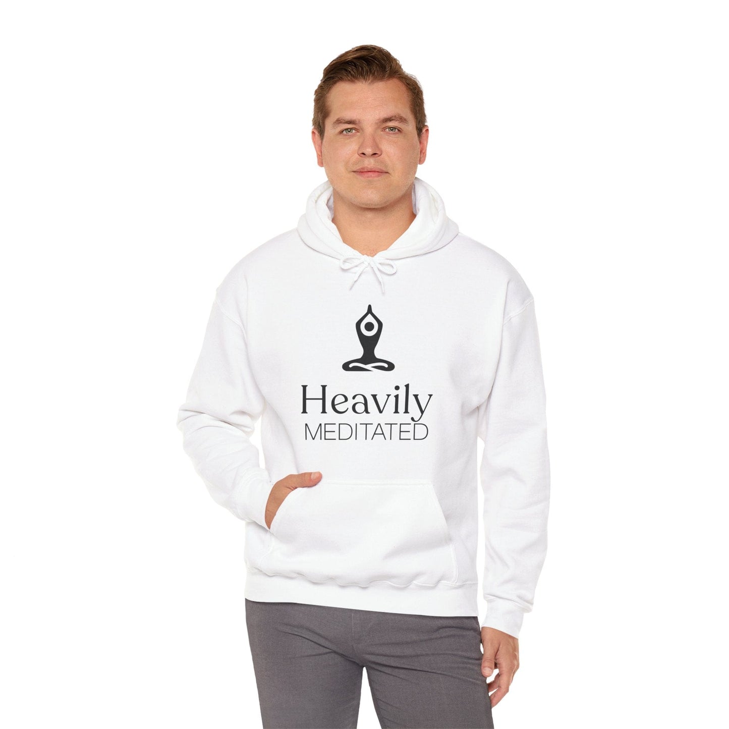 Heavily Meditated Unisex Hoodie - Cozy Spiritual Sweatshirt