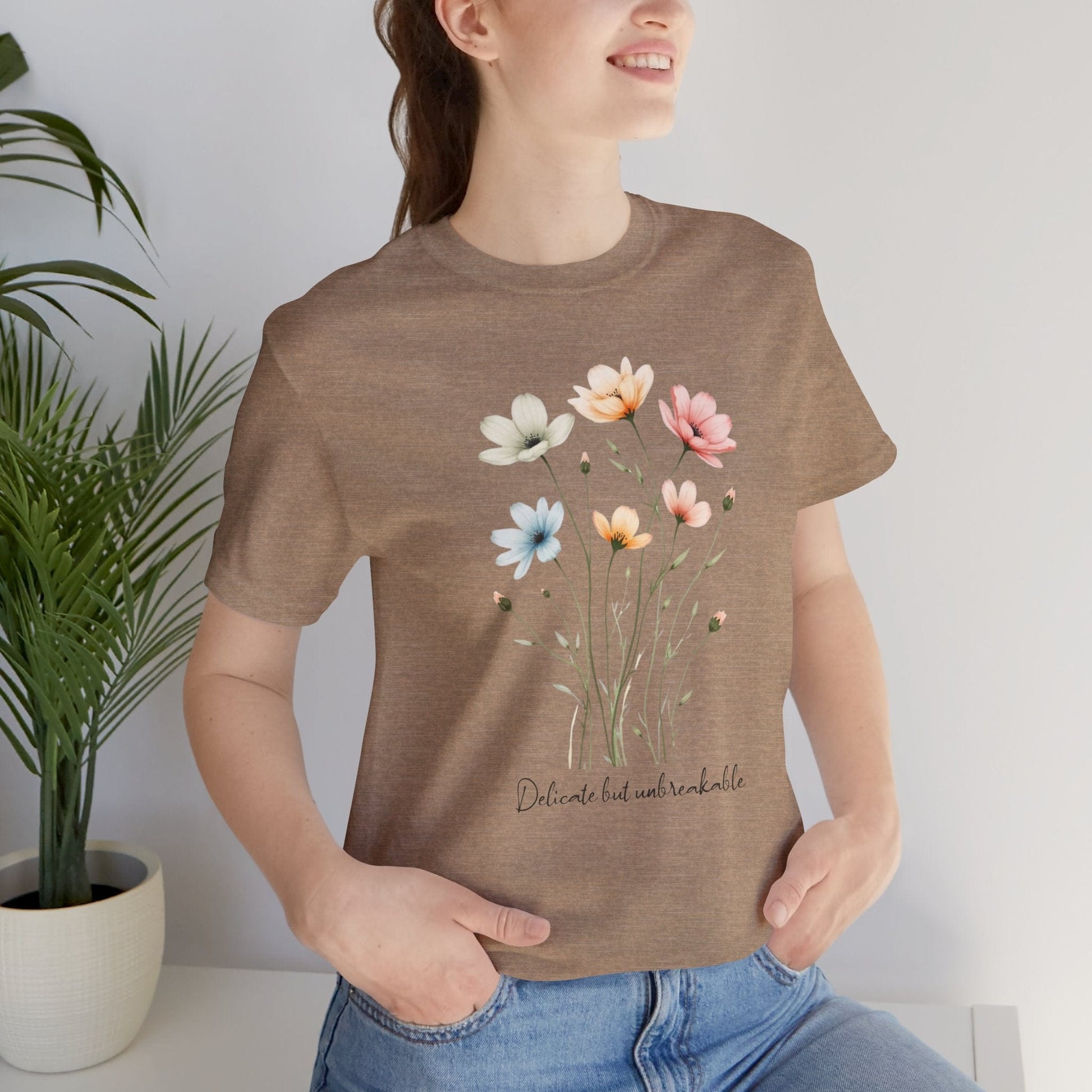 Floral Tee | Delicate but Unbreakable Design