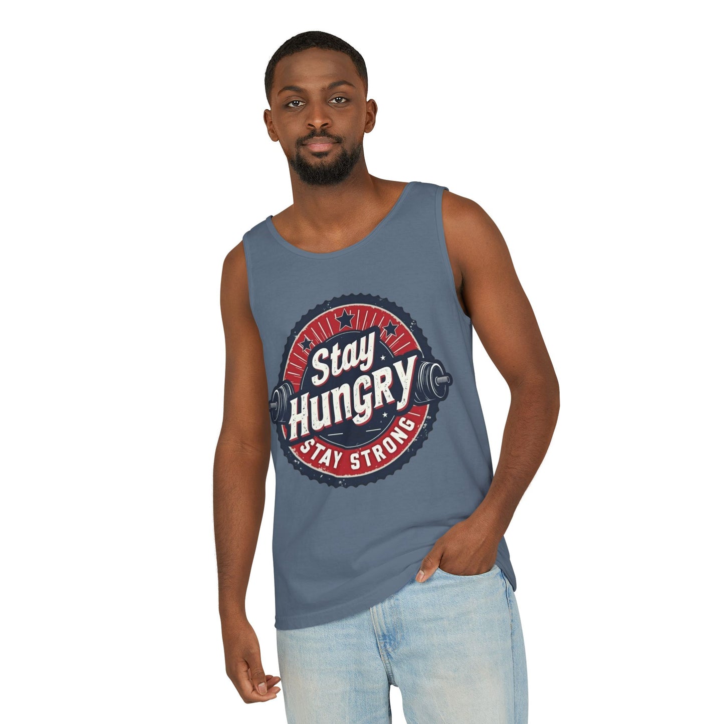 Stay Hungry Unisex Tank Top - Motivational Workout Apparel