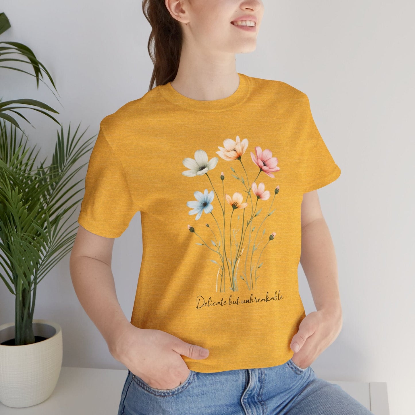 Floral Tee | Delicate but Unbreakable Design