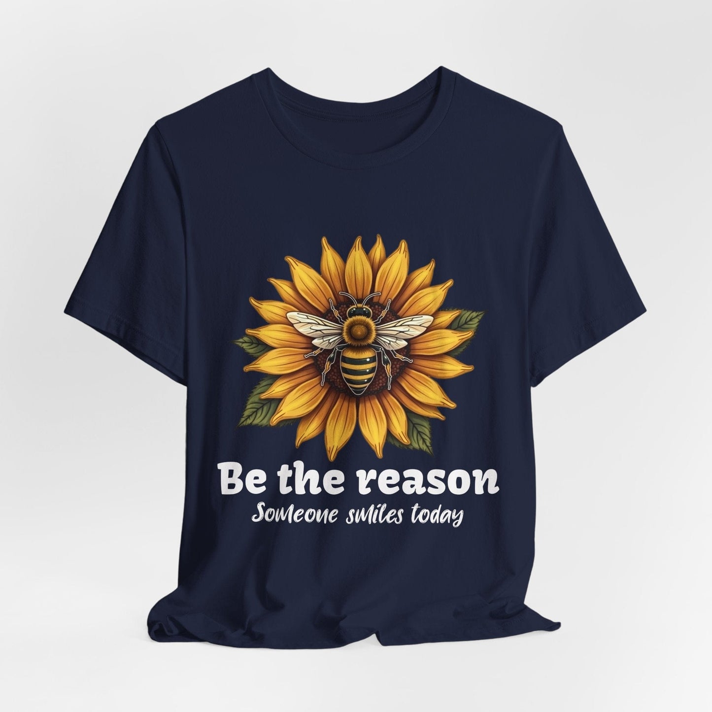 "Be the Reason" Sunflower Unisex Tee | Inspirational Design