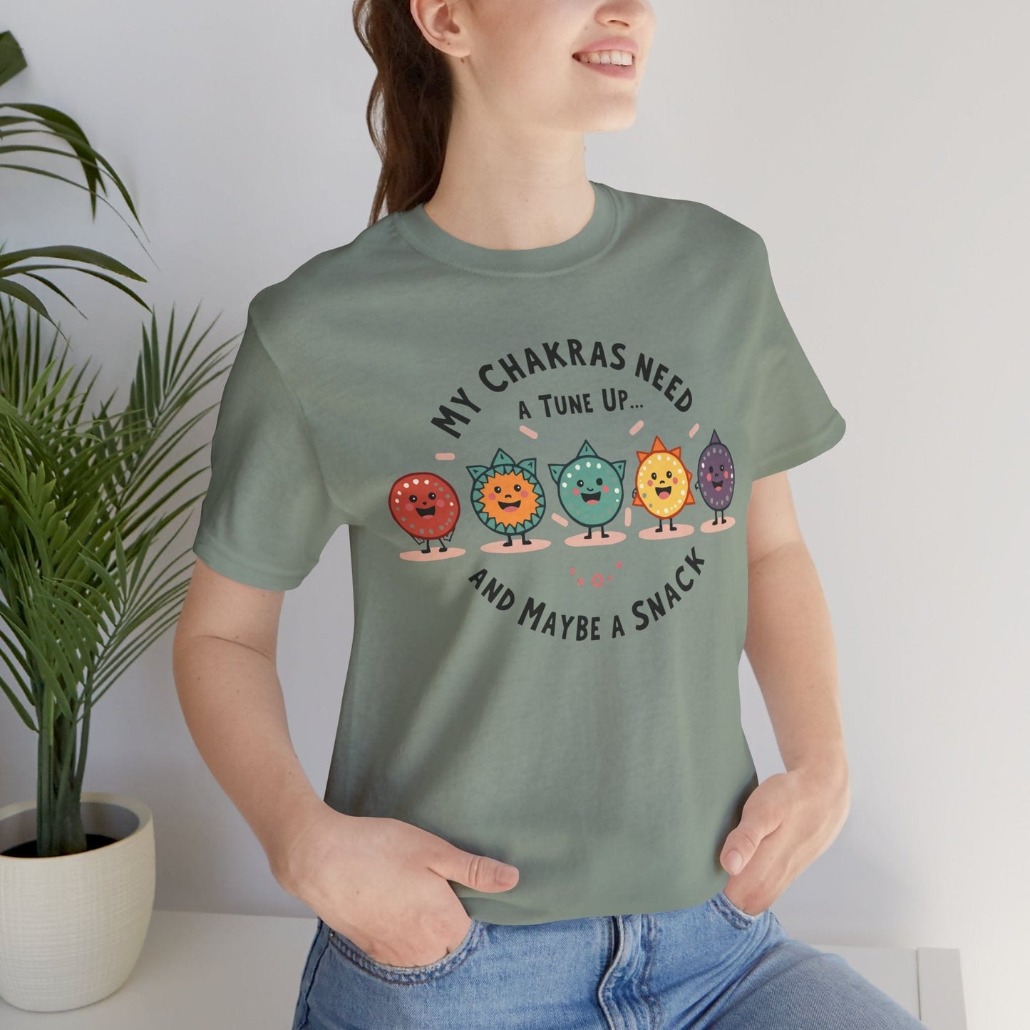Funny Chakra Tune-Up Unisex Tee for Wellness Lovers