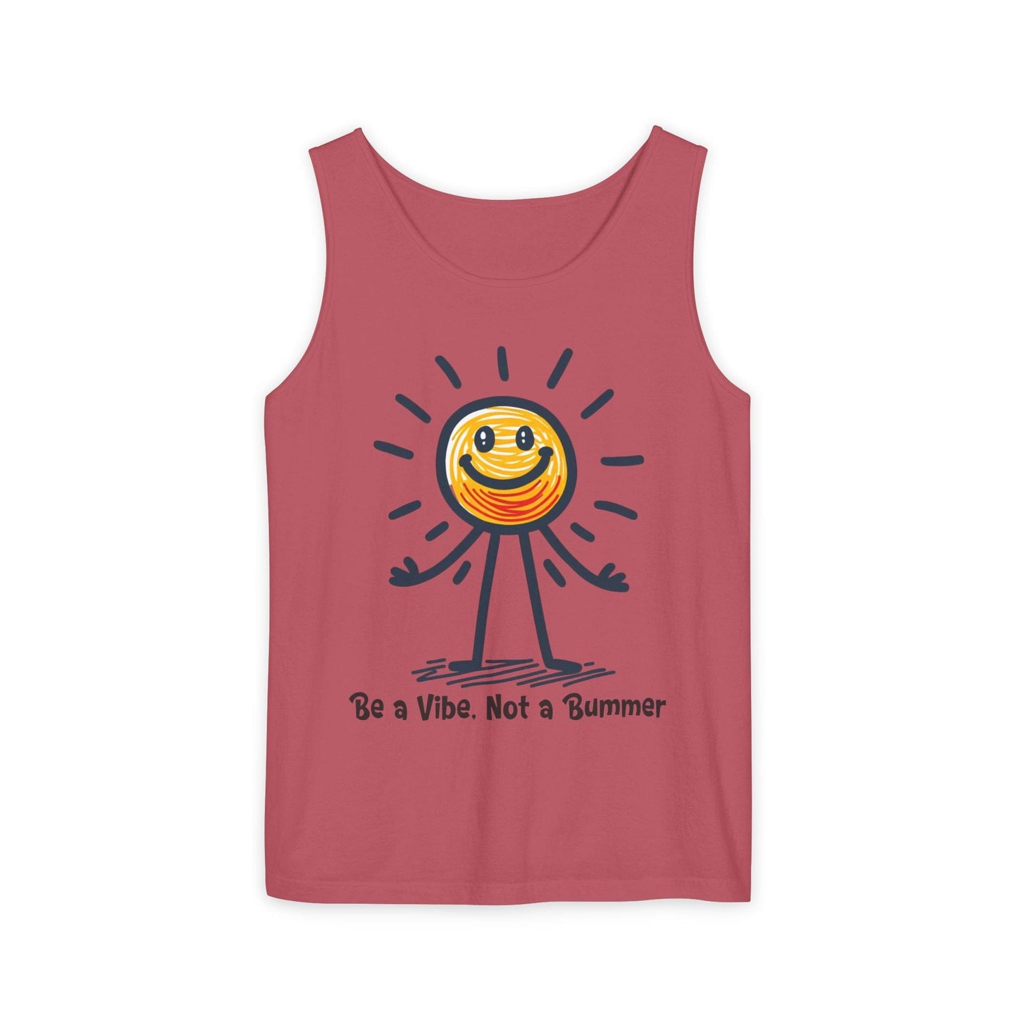 Tank Top Be a Vibe, Not a Bummer Stickman Humor Unisex