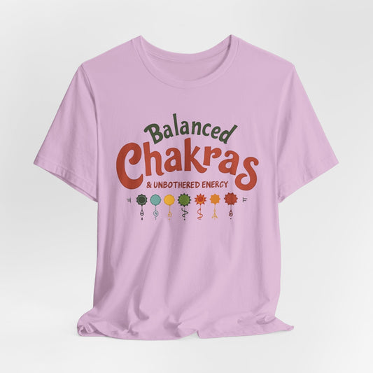 Balanced Chakras Short Sleeve Tee | Mindful Energy Design