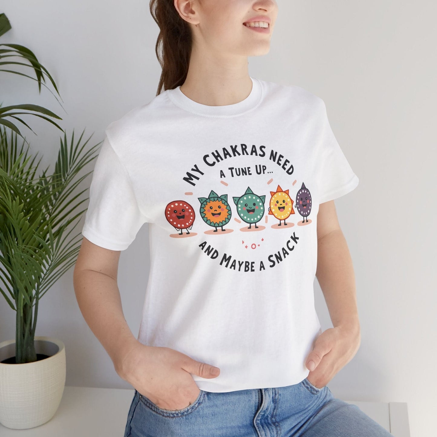 Funny Chakra Tune-Up Unisex Tee for Wellness Lovers