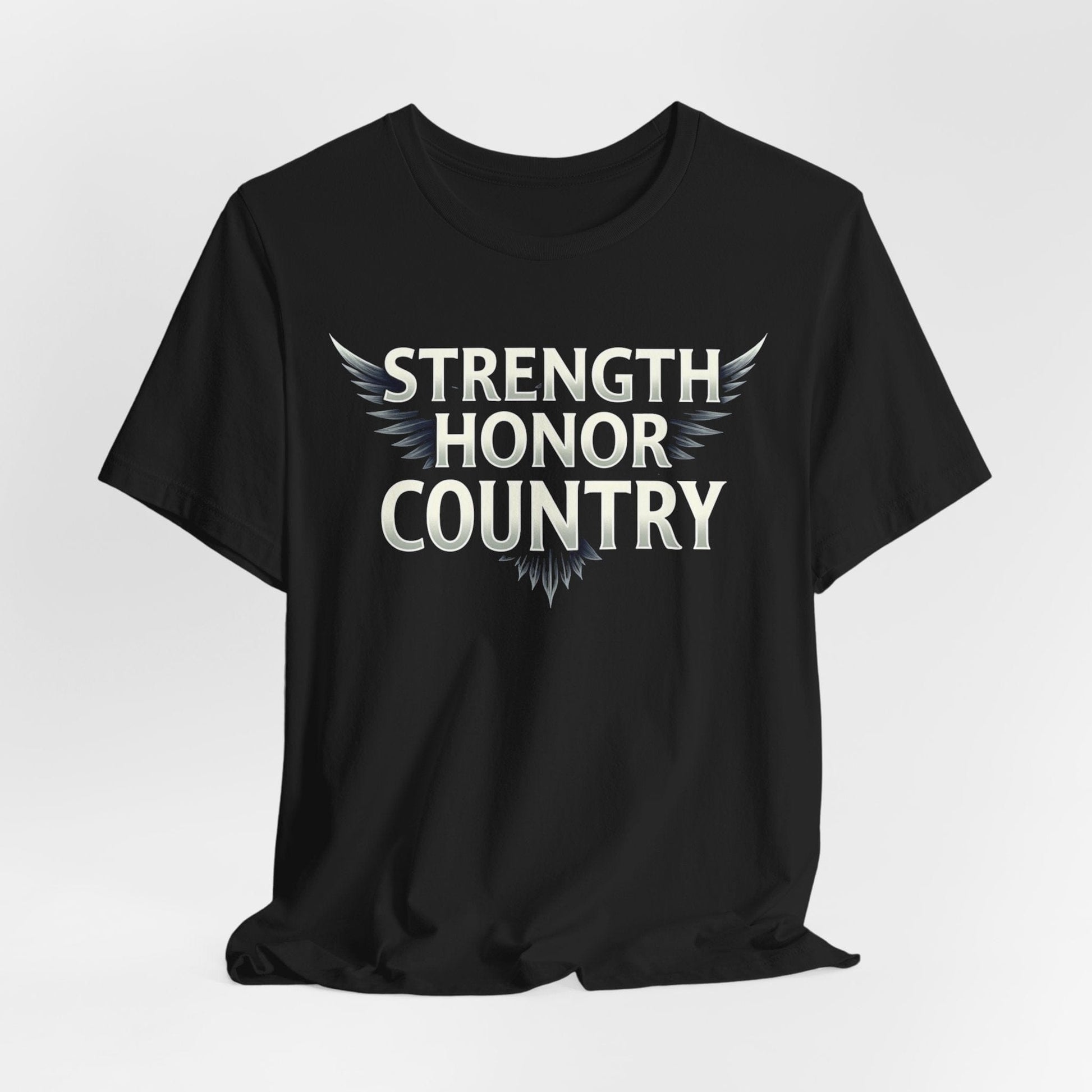 Strength, Honor, Country Motivational Military T-Shirt | Proud