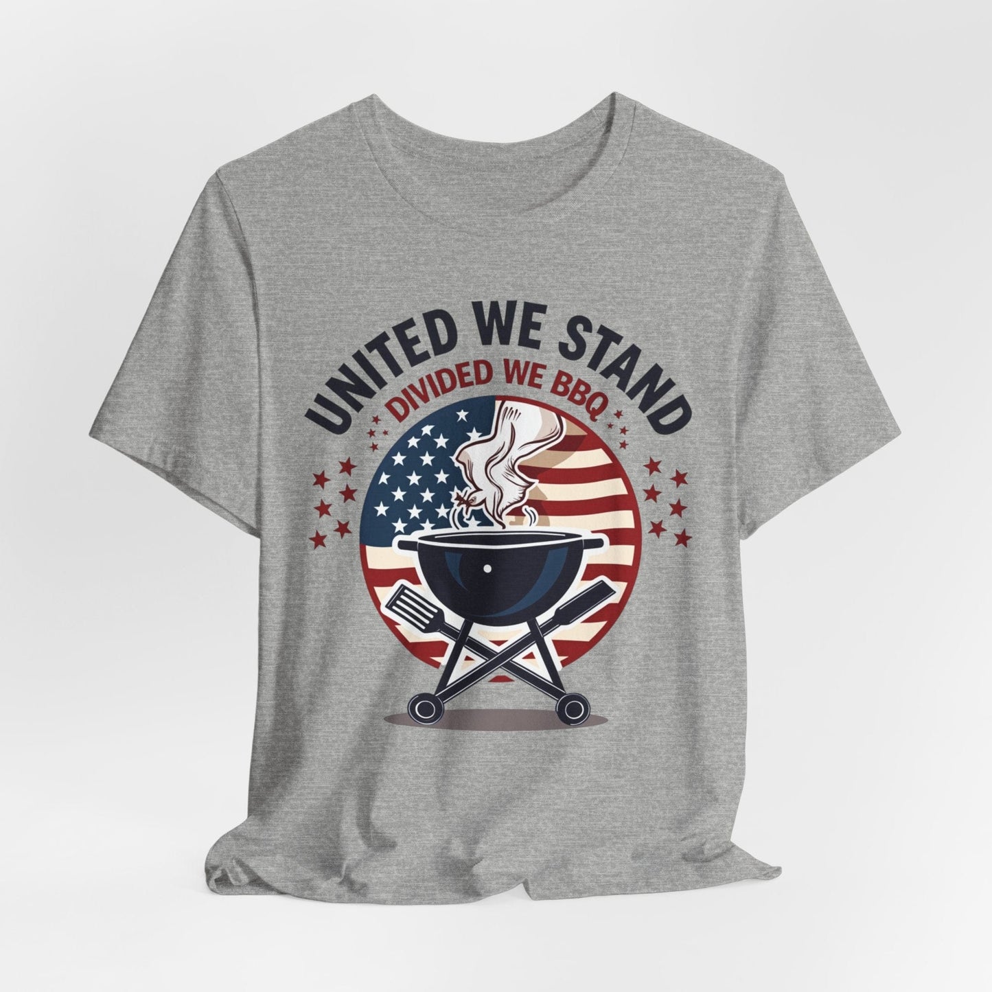 United We Stand Divided We BBQ Patriotic T-Shirt