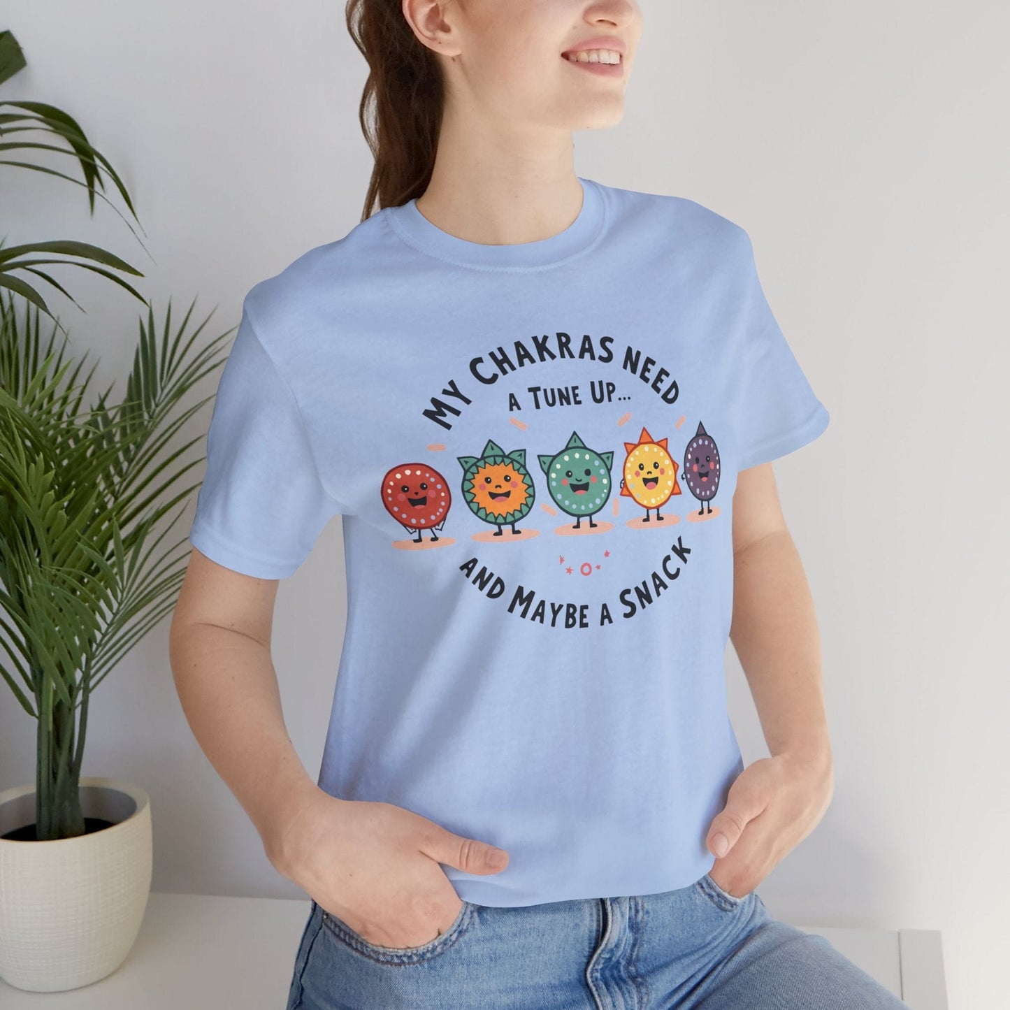 Funny Chakra Tune-Up Unisex Tee for Wellness Lovers