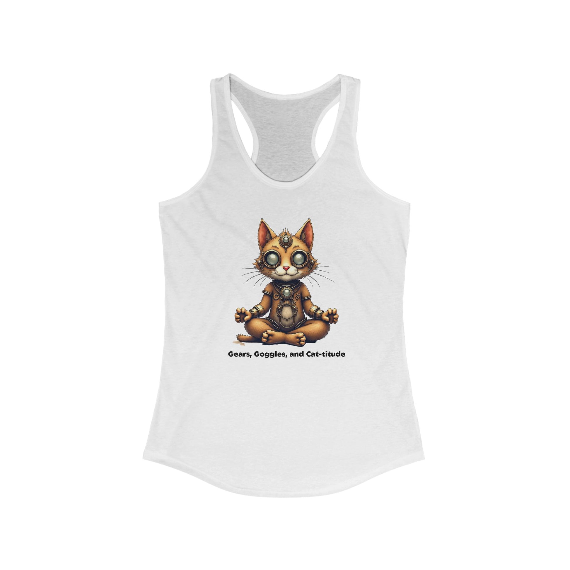 Meditating Cat Tank | Relaxed & Fun Style