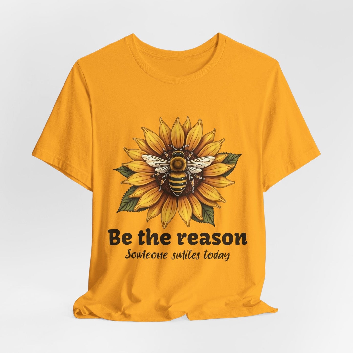 "Be the Reason" Sunflower Unisex Tee | Inspirational Design