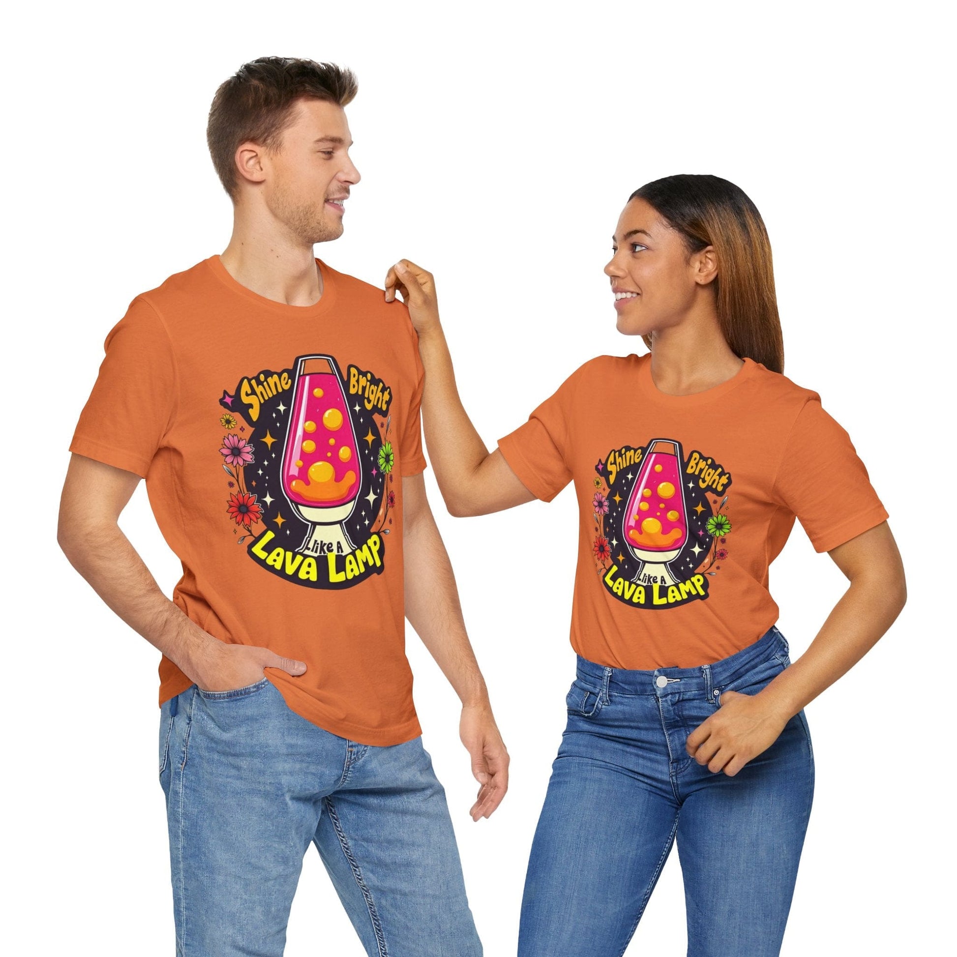 Shine Bright Lava Lamp Unisex Tee | Retro & Vibrant Design