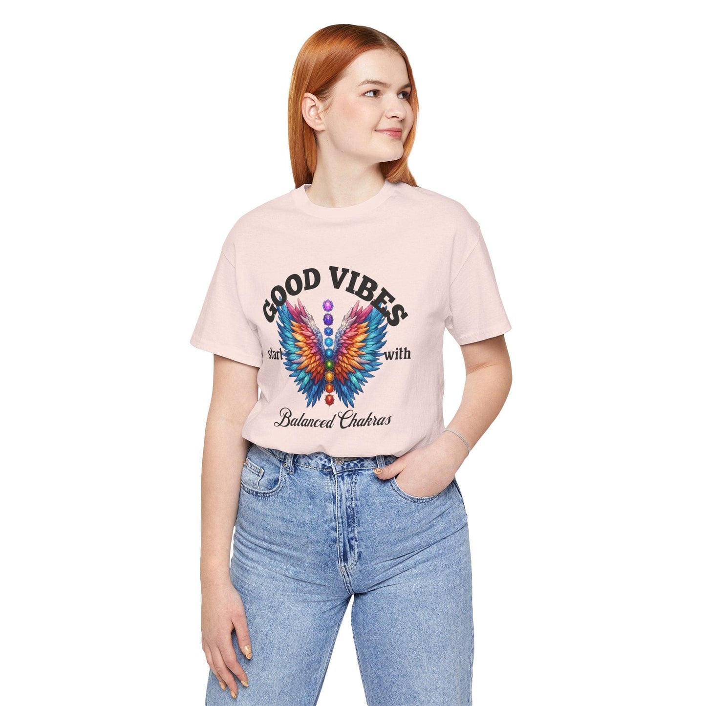 Good Vibes Balanced Chakras Unisex Jersey Tee