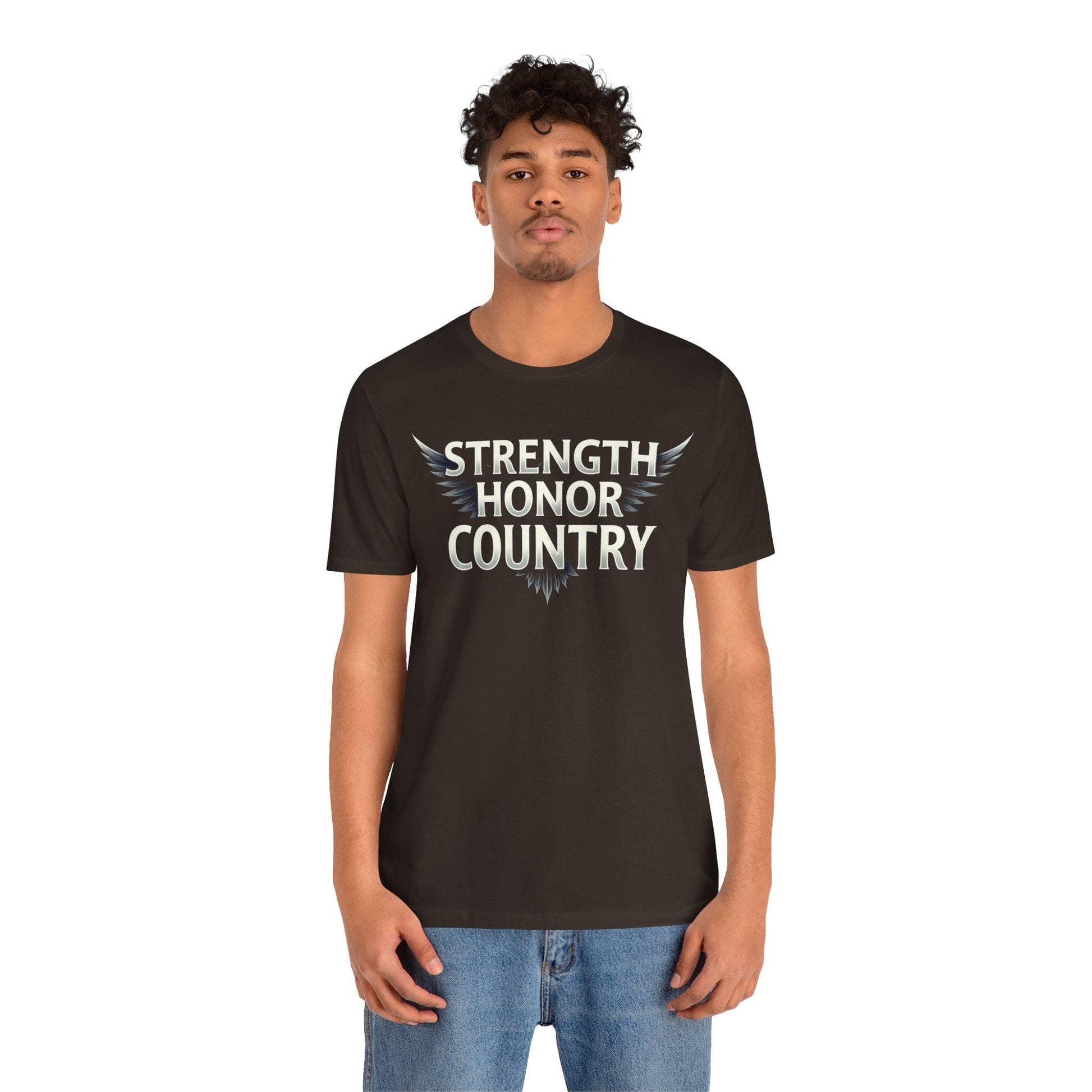 Strength, Honor, Country Motivational Military T-Shirt | Proud
