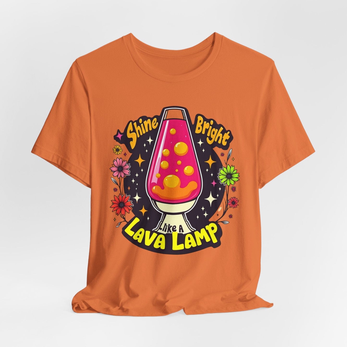 Shine Bright Lava Lamp Unisex Tee | Retro & Vibrant Design
