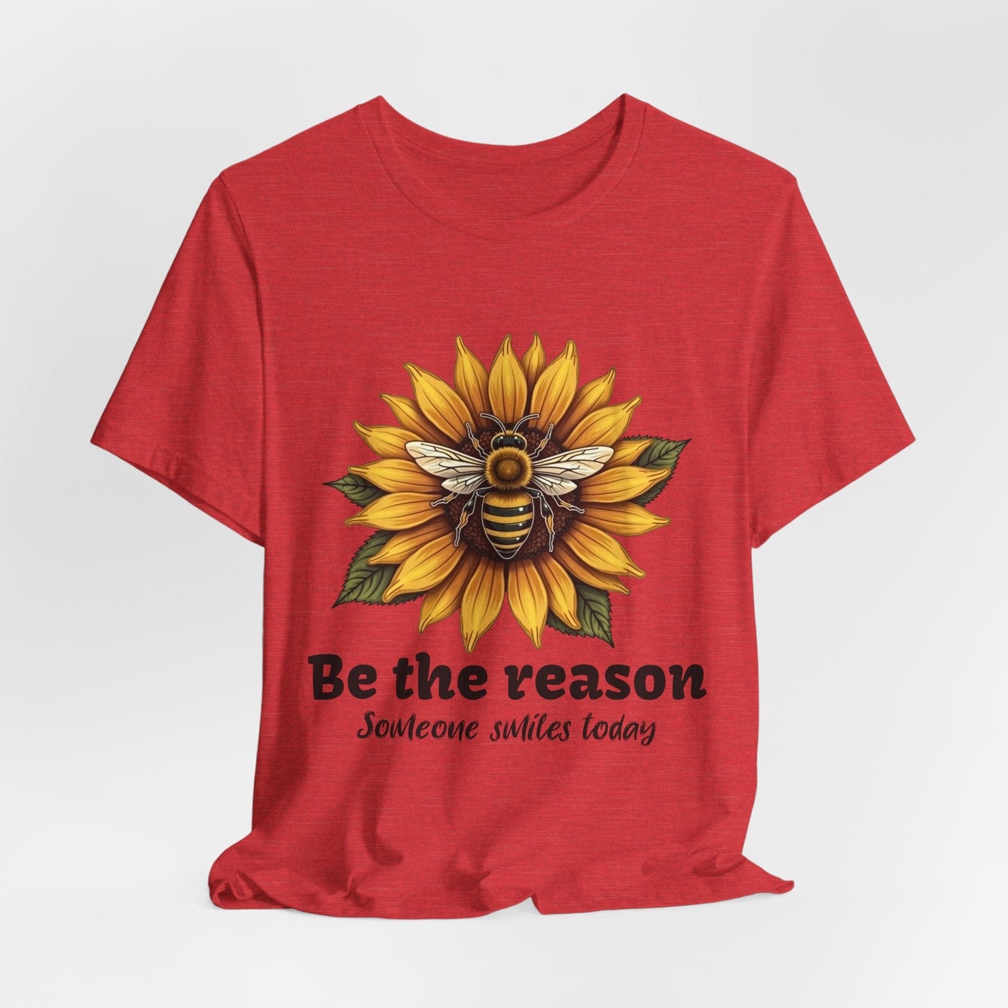 "Be the Reason" Sunflower Unisex Tee | Inspirational Design