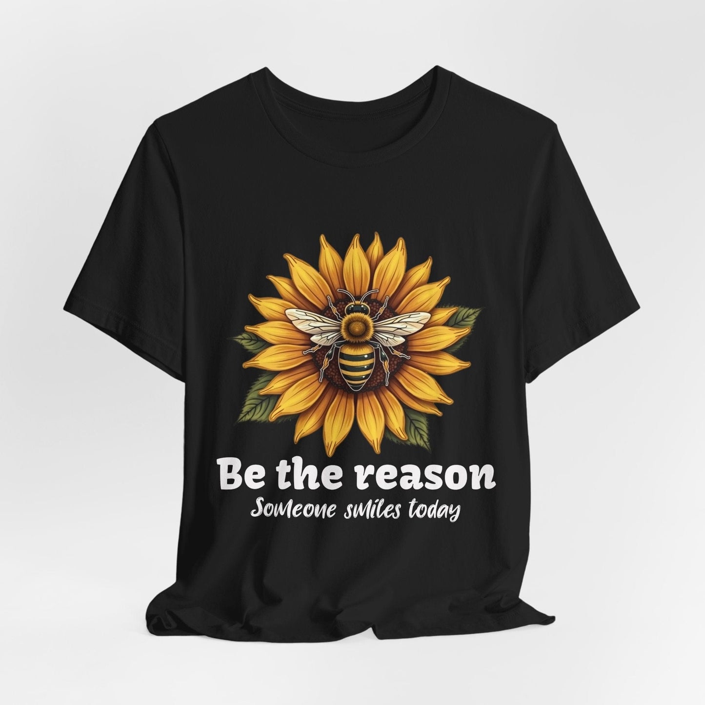 "Be the Reason" Sunflower Unisex Tee | Inspirational Design