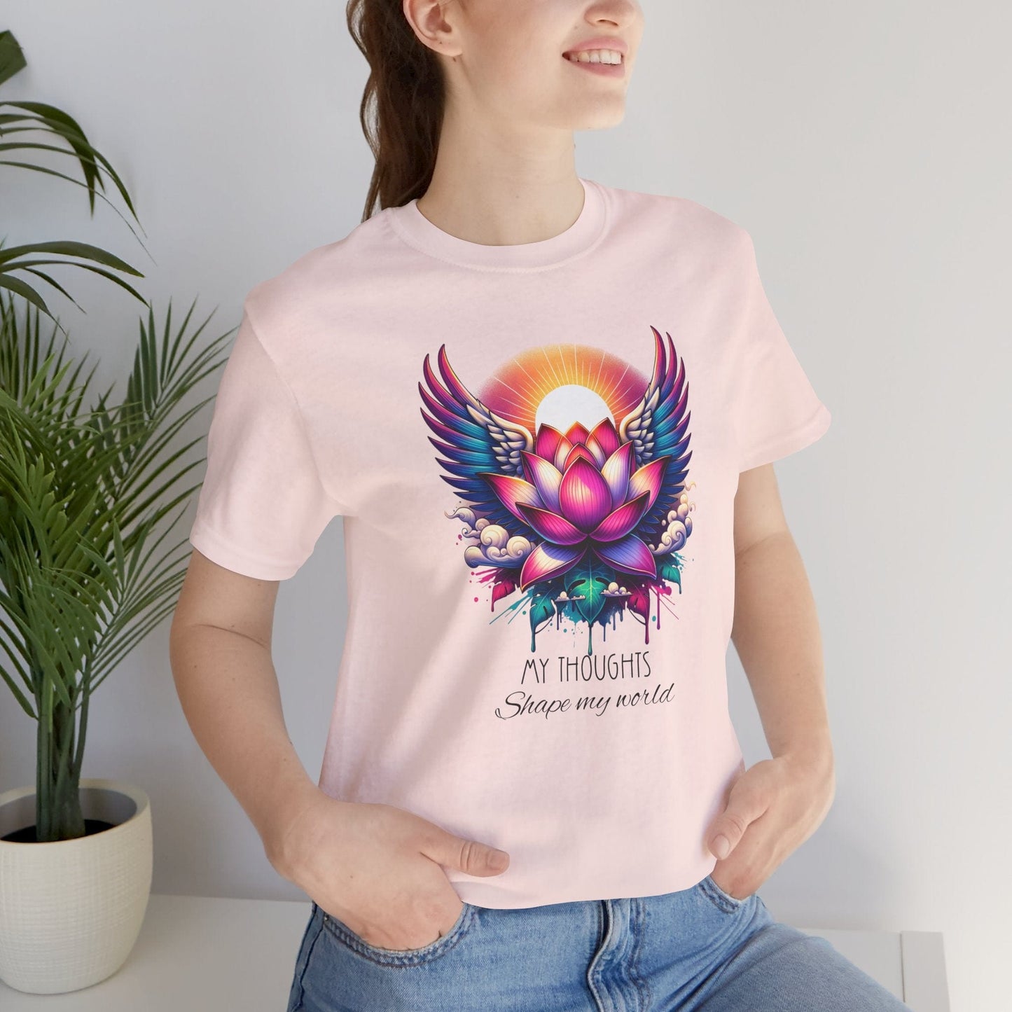 Inspirational Lotus Flower Unisex Jersey Tee